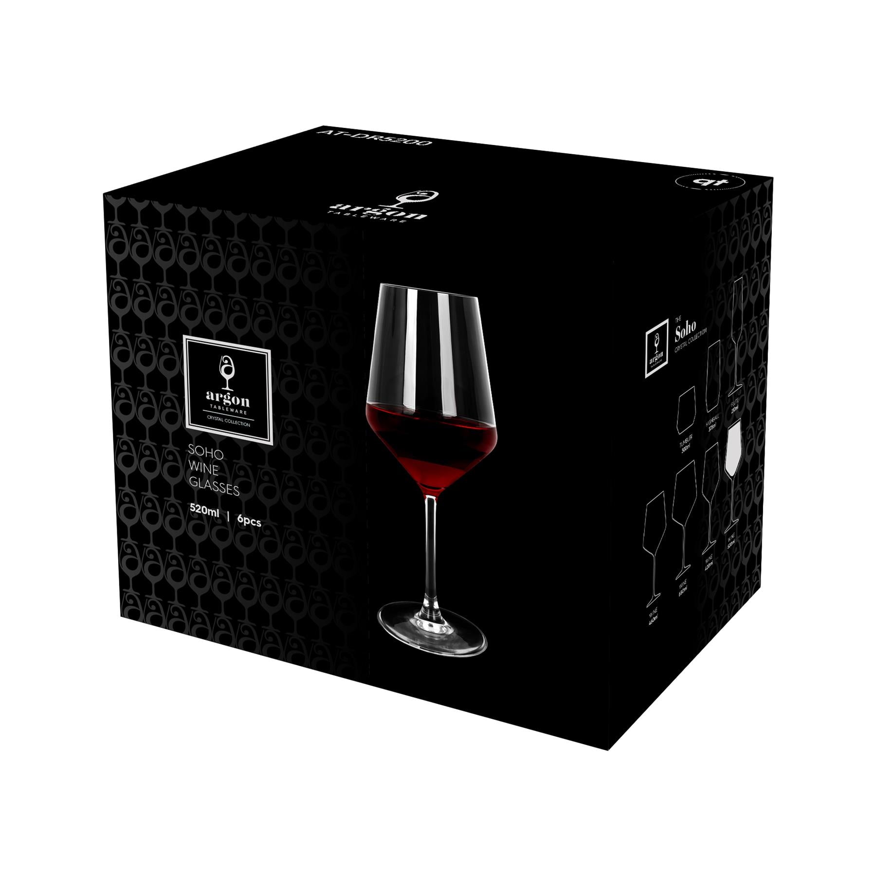 520ml Soho Crystal Red Wine Glass