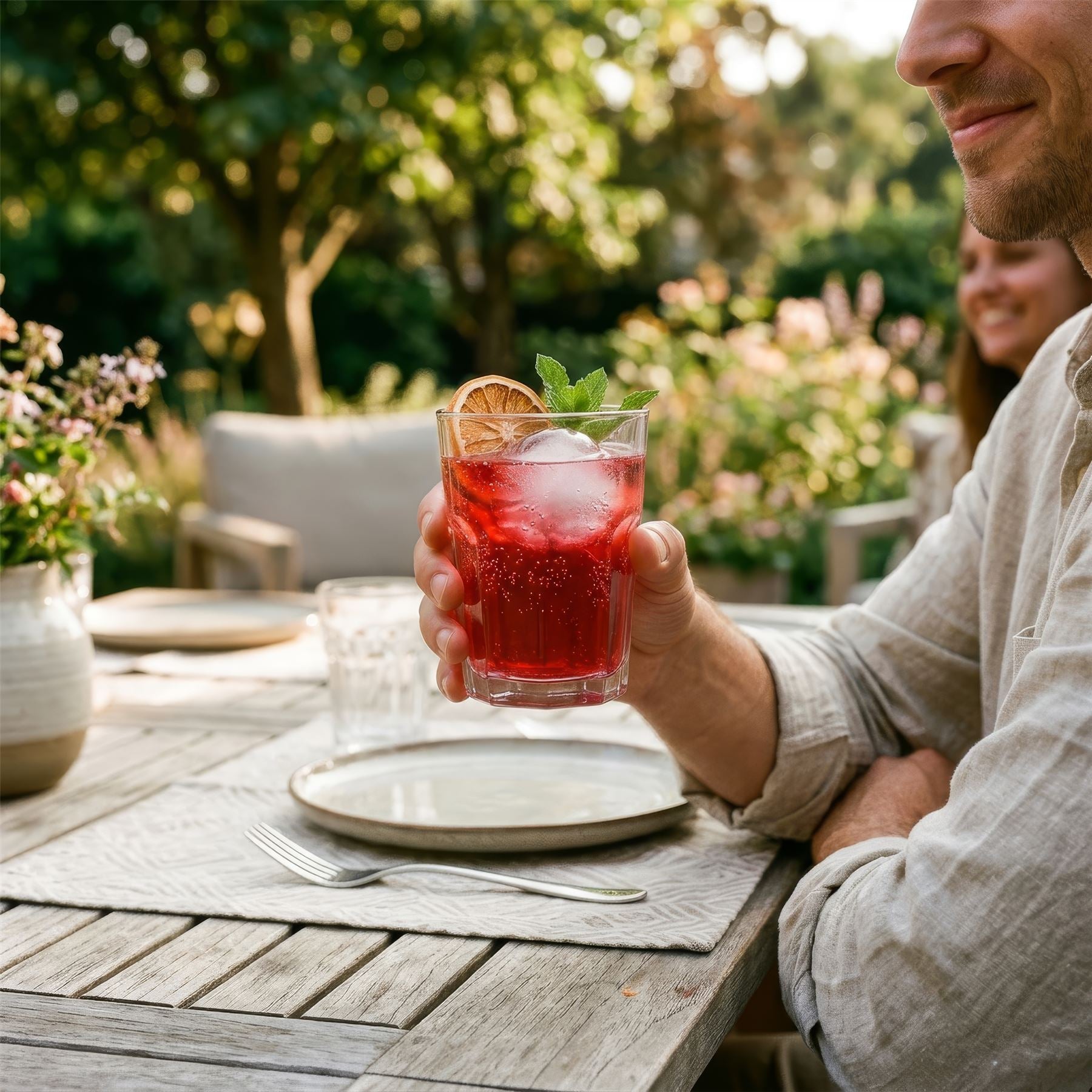285ml Panelled Glass Tumbler