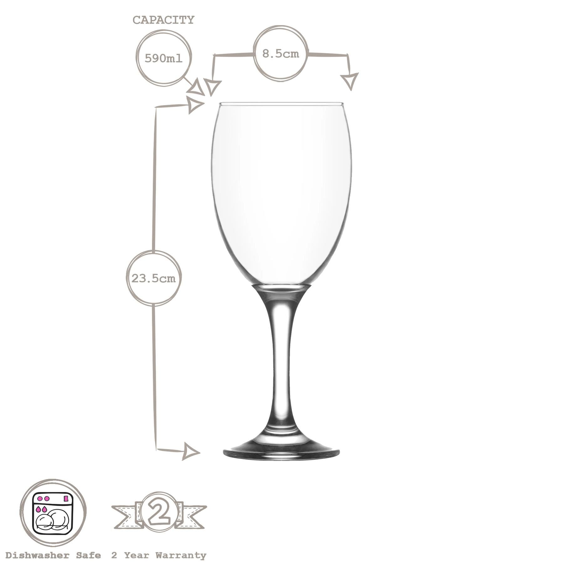 590ml Empire Red Wine Glass
