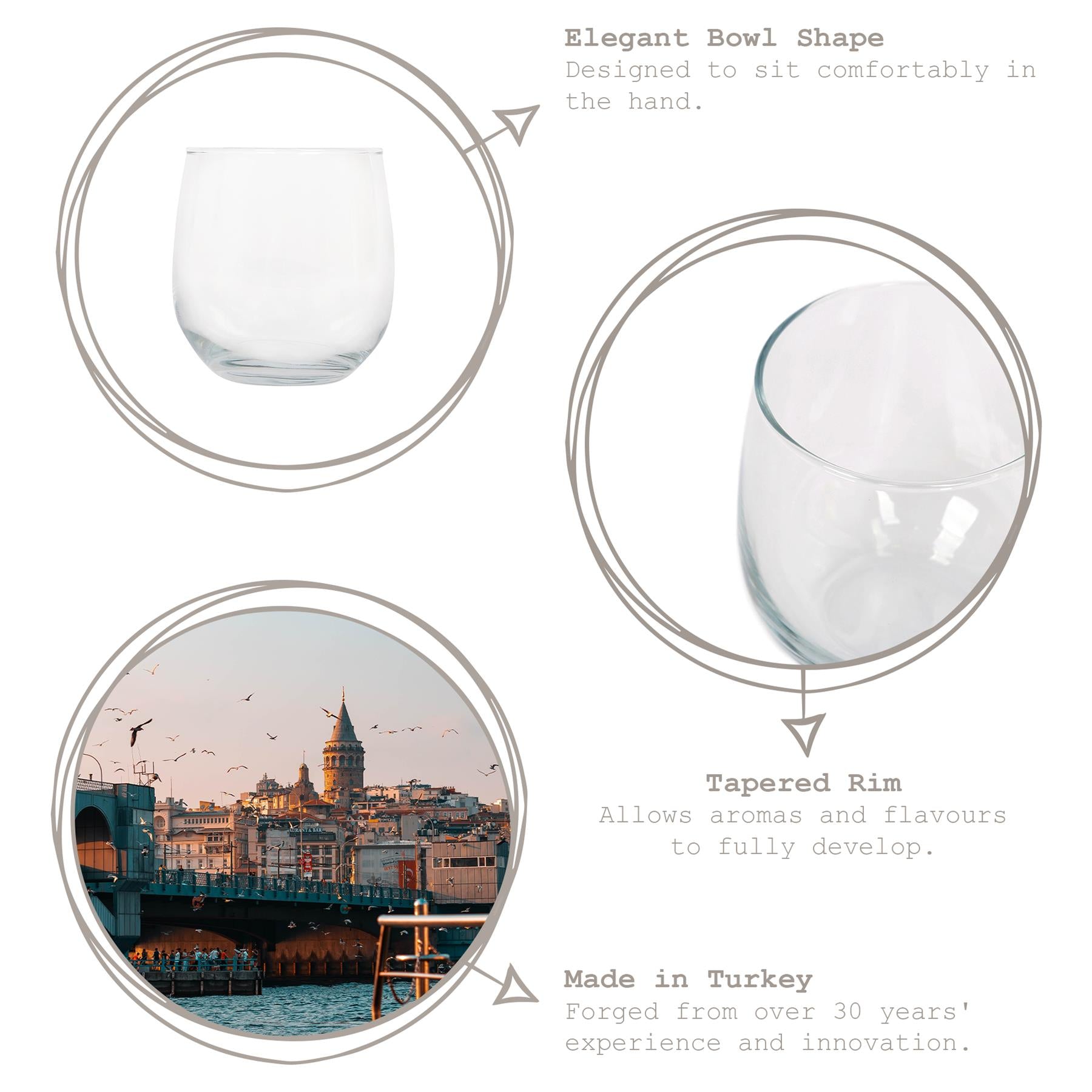 415ml Gaia Whisky Glass