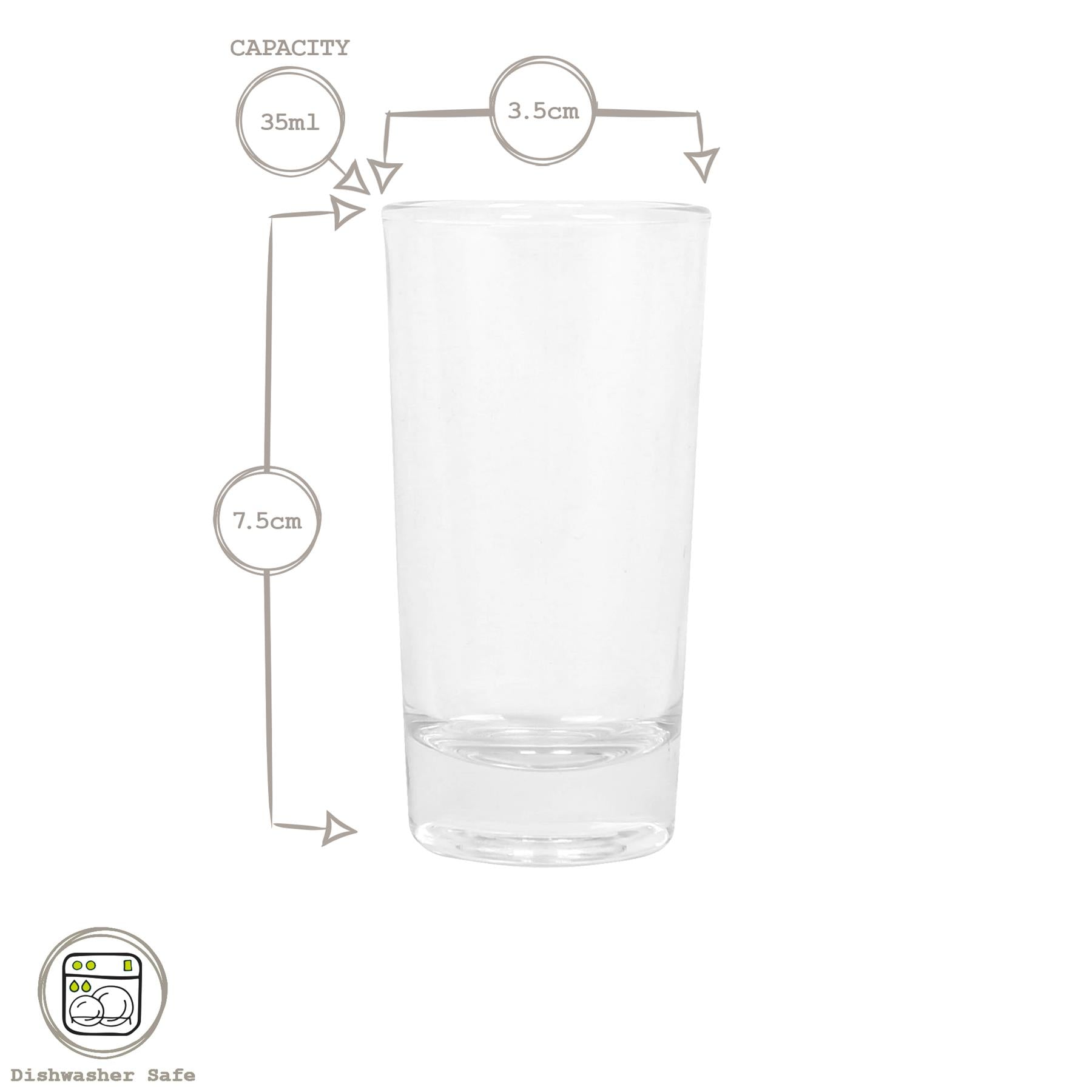 35ml Shot Glasses - Pack of Six