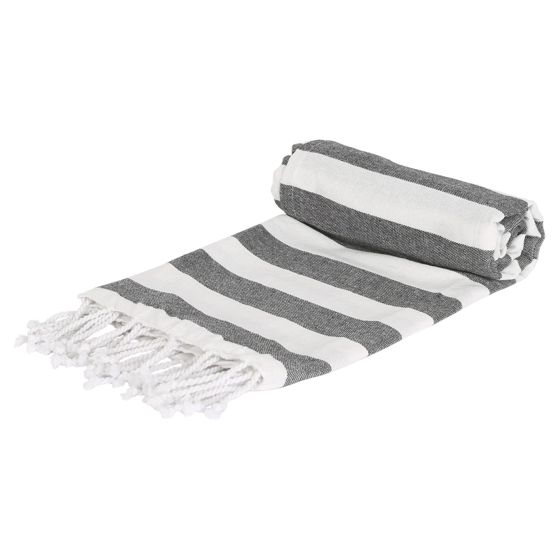 100% Cotton Turkish Beach Towel - 170cm x 90cm - By Nicola Spring