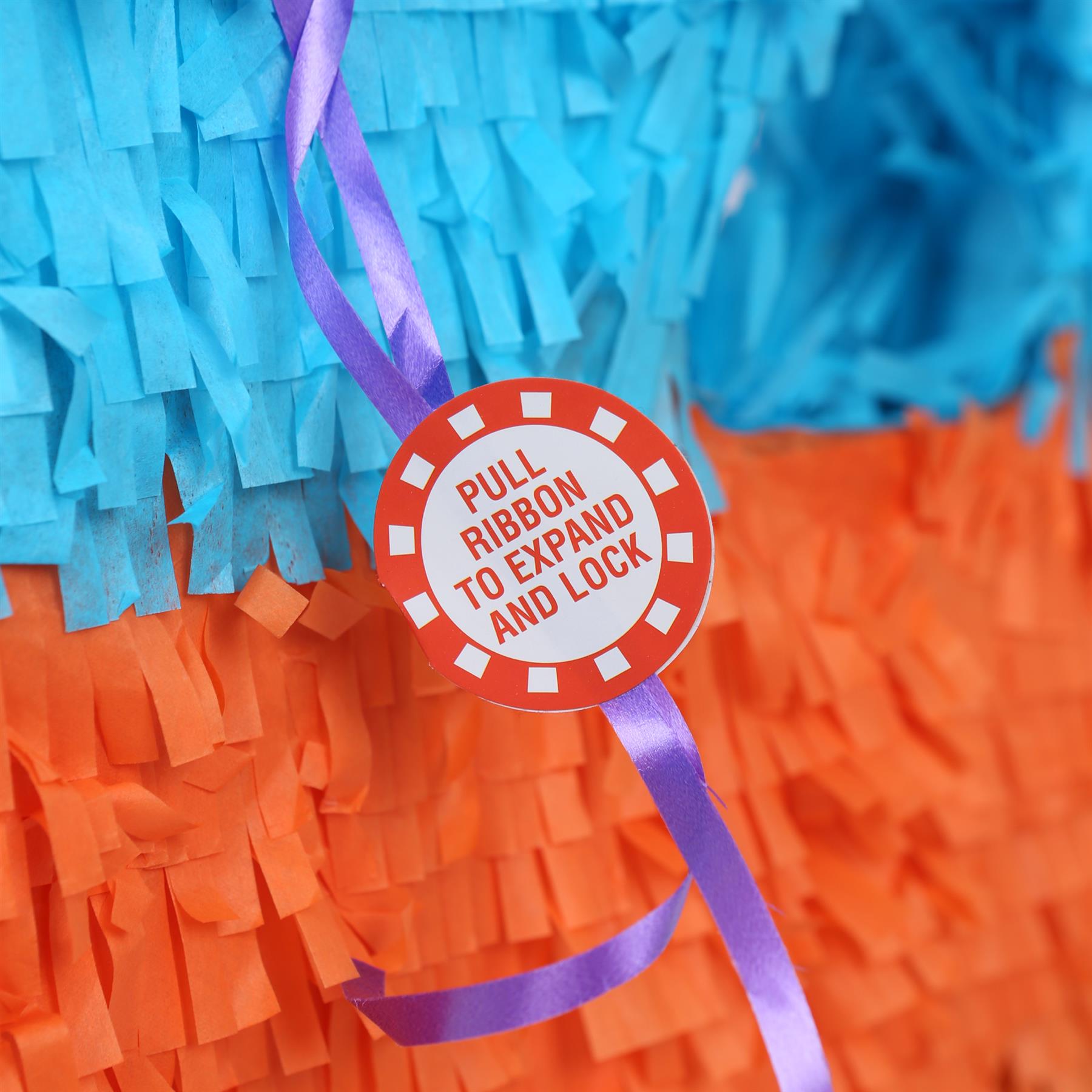 Number 1 Pop-Out Pinata with Blindfold - 35cm x 7.5cm x 50cm