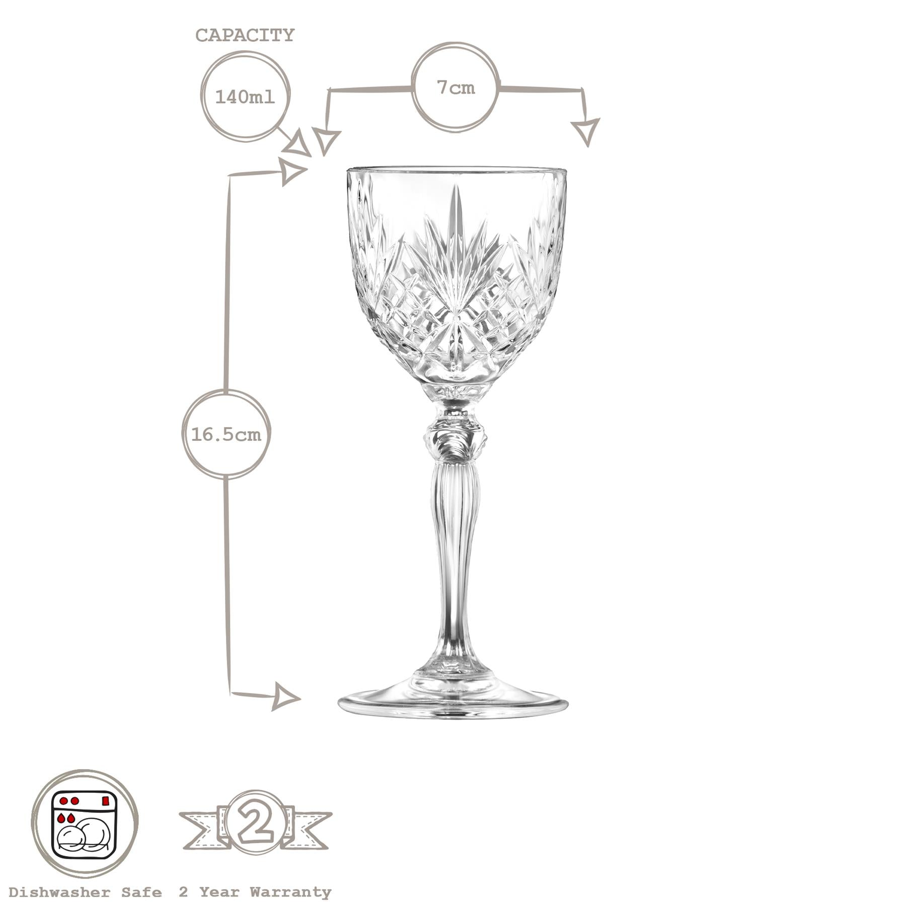 140ml Melodia Nick & Nora Glass