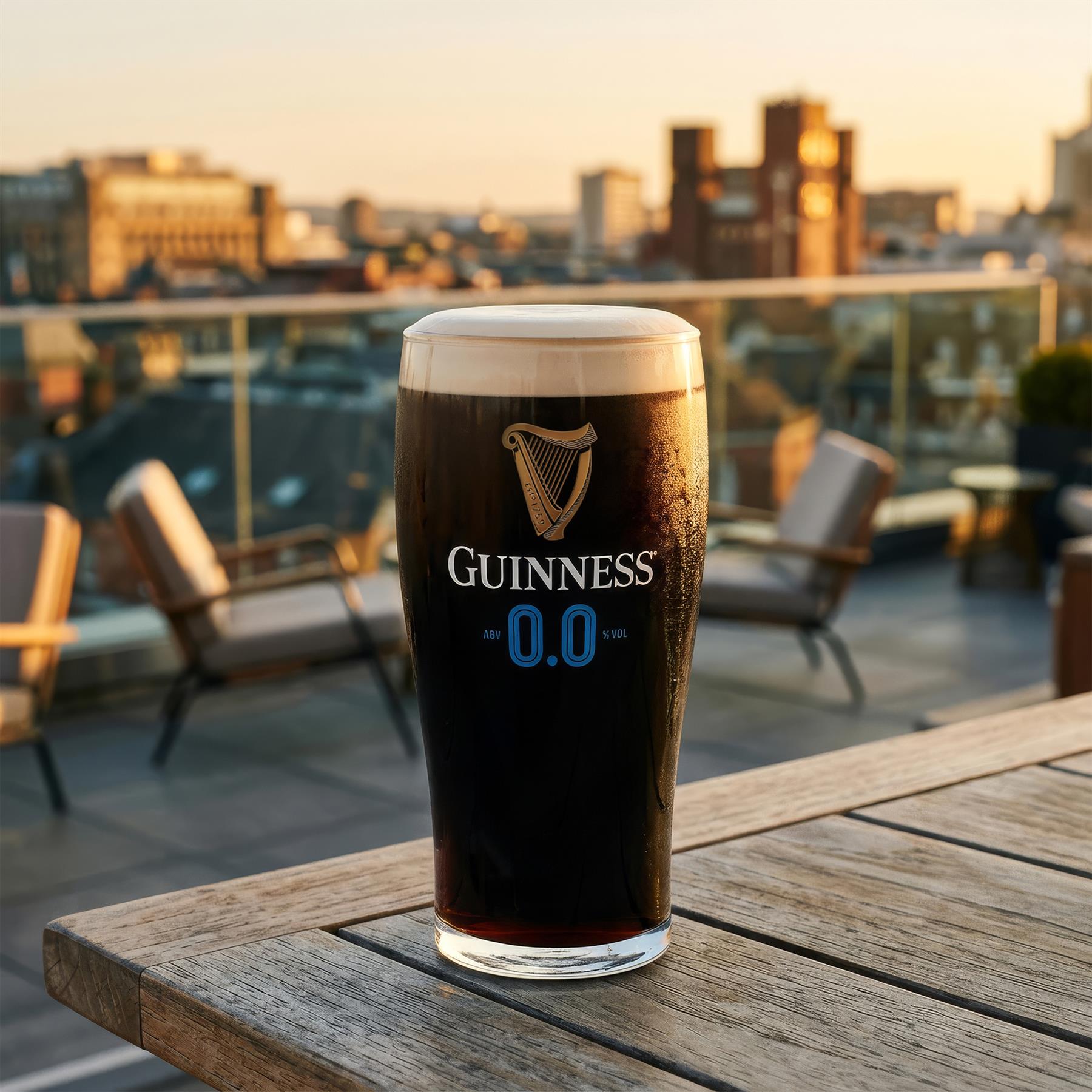Guinness 2 Piece 0.0 Pint Glass Set