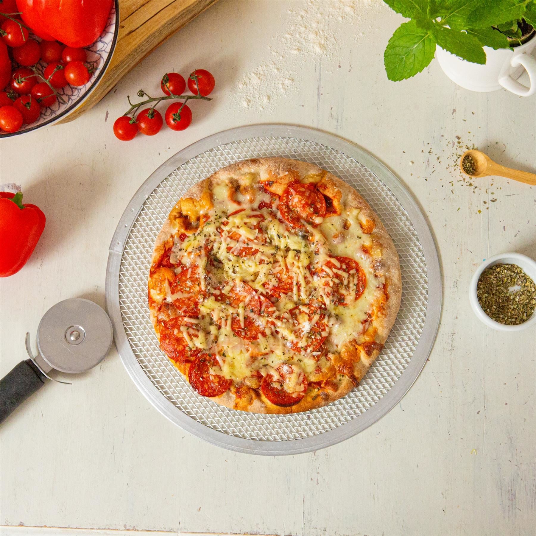 10" Aluminium Pizza Screen
