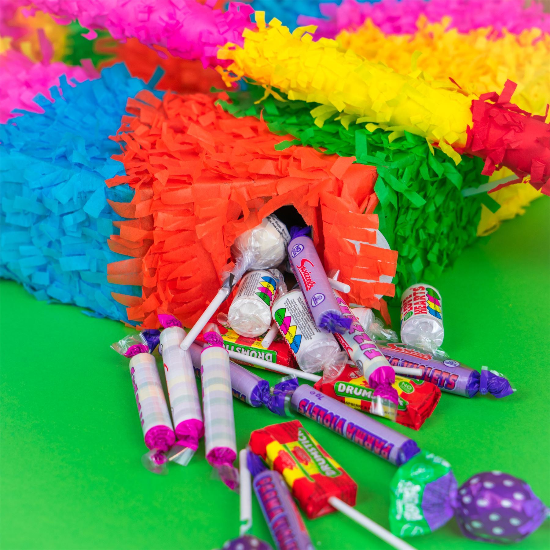 Number 2 Pop-Out Pinata with Blindfold - 35cm x 7.5cm x 50cm