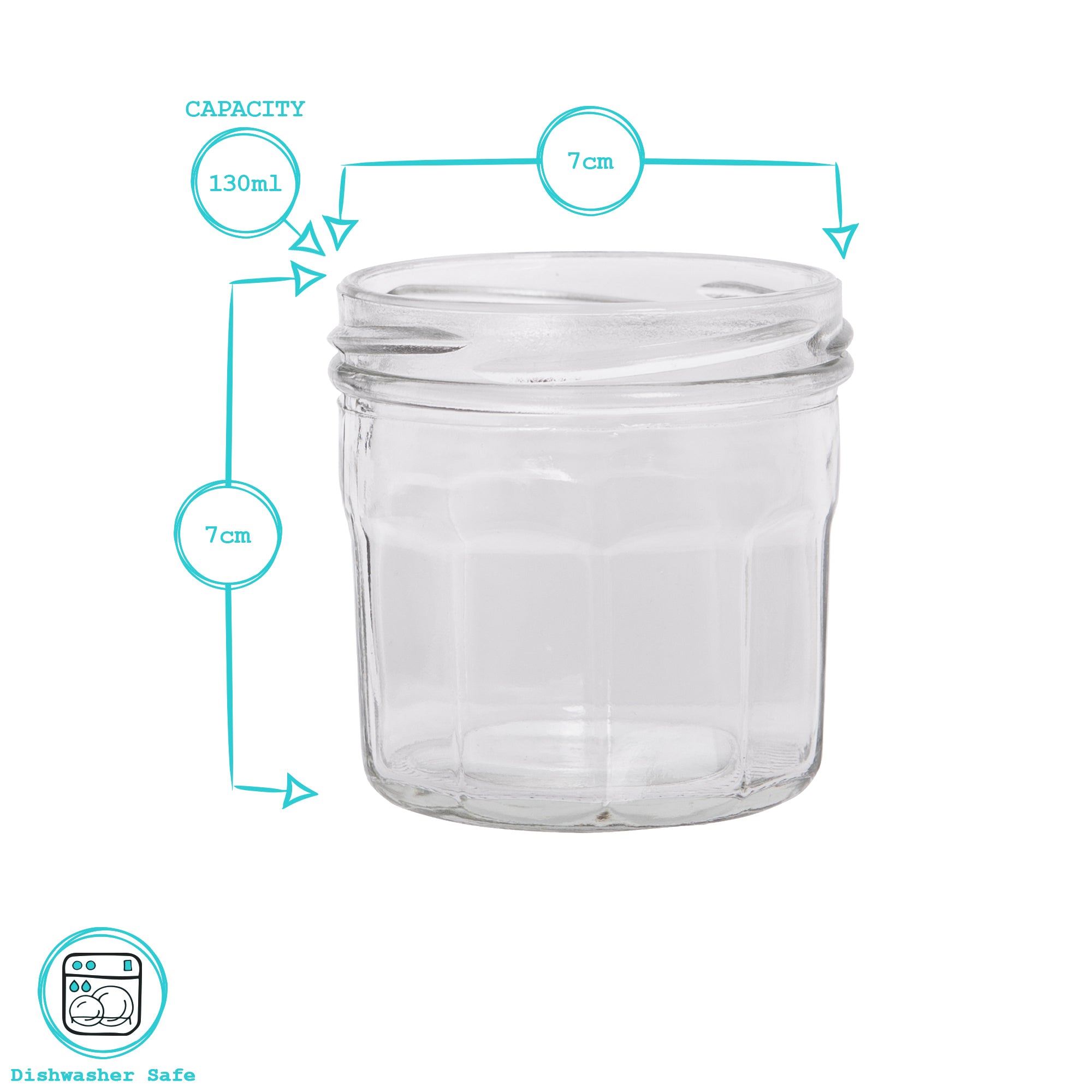 130ml Glass Jam Jar