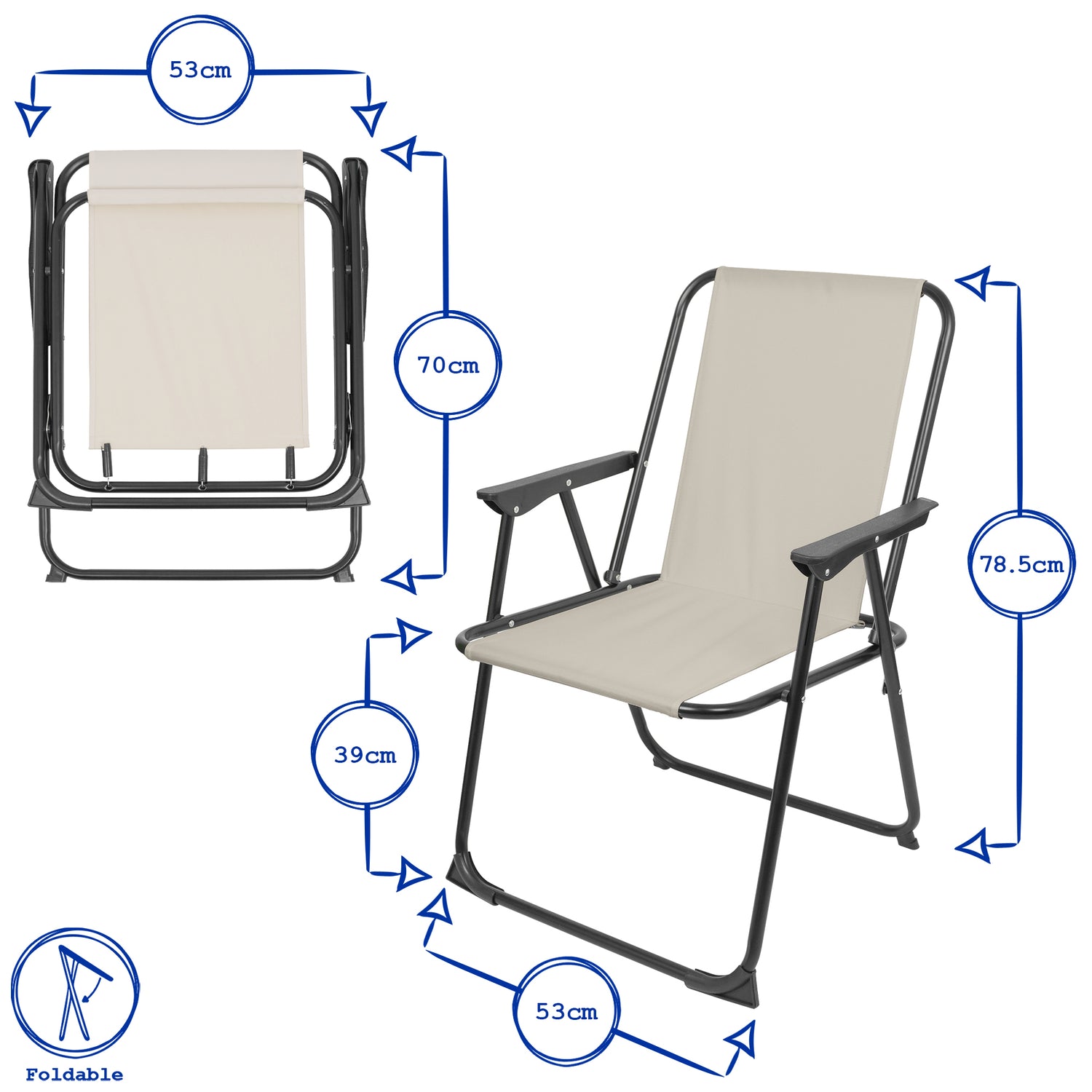 Folding Metal Beach Chair