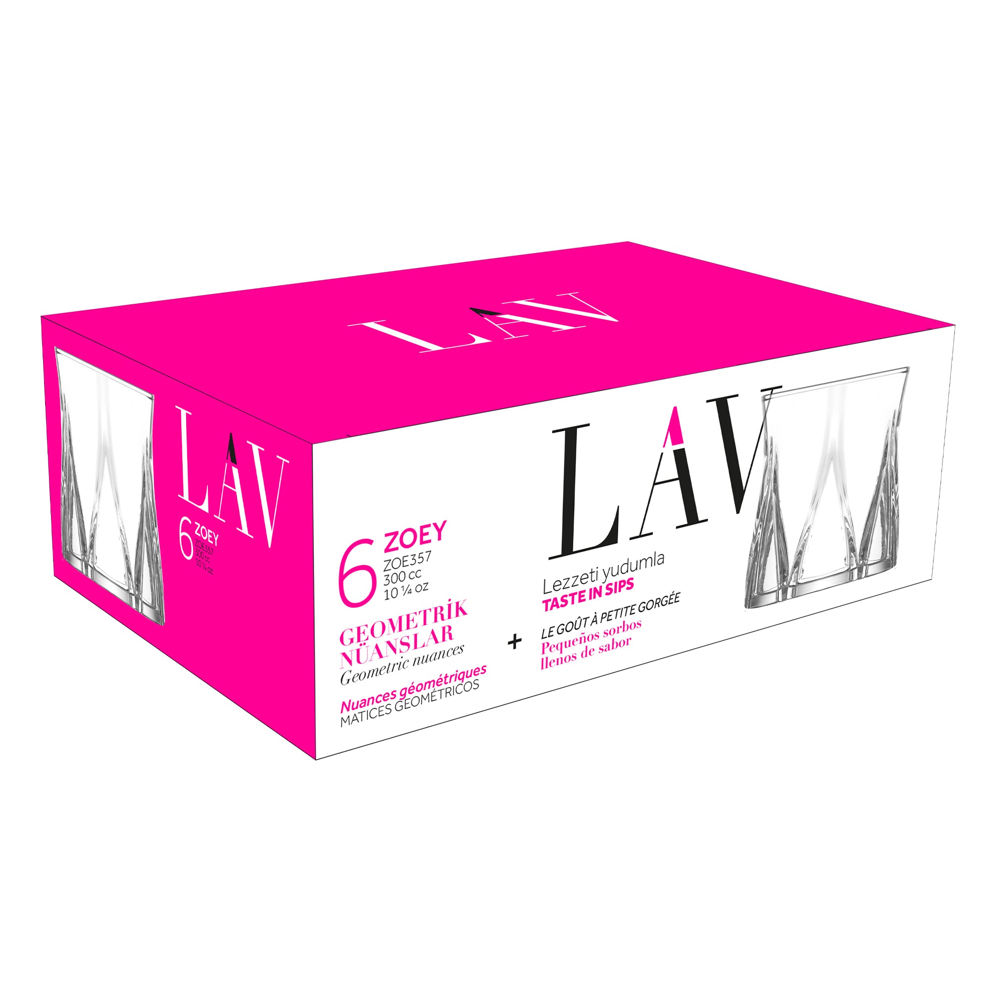 300ml Zoey Glass Whisky Glass