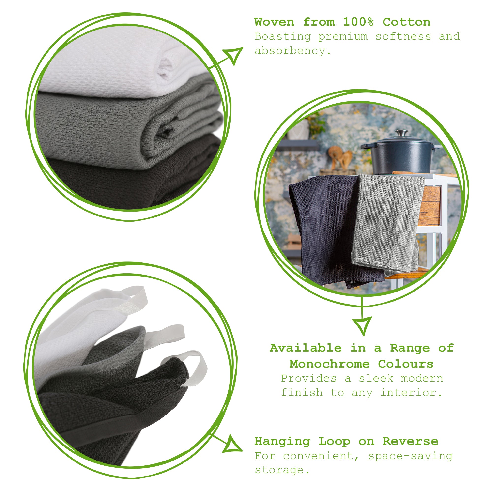 Deluxe 100% Cotton Tea Towel - 60cm x 40cm