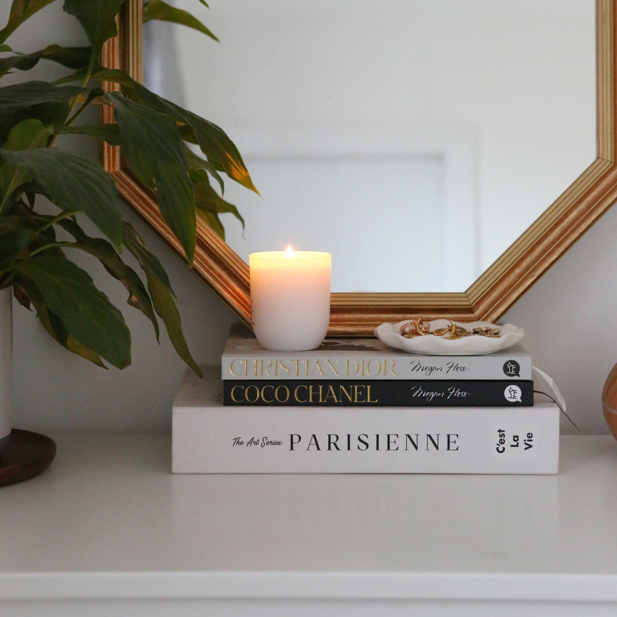 White Soy Wax Scented Candle - 130g - Coconut & Lime