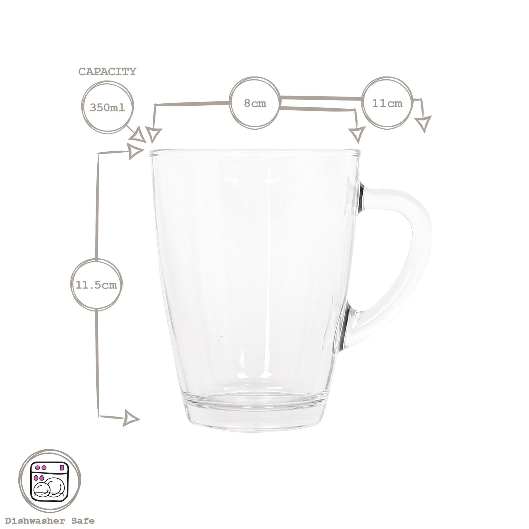 350ml Vega Glass Coffee Cup
