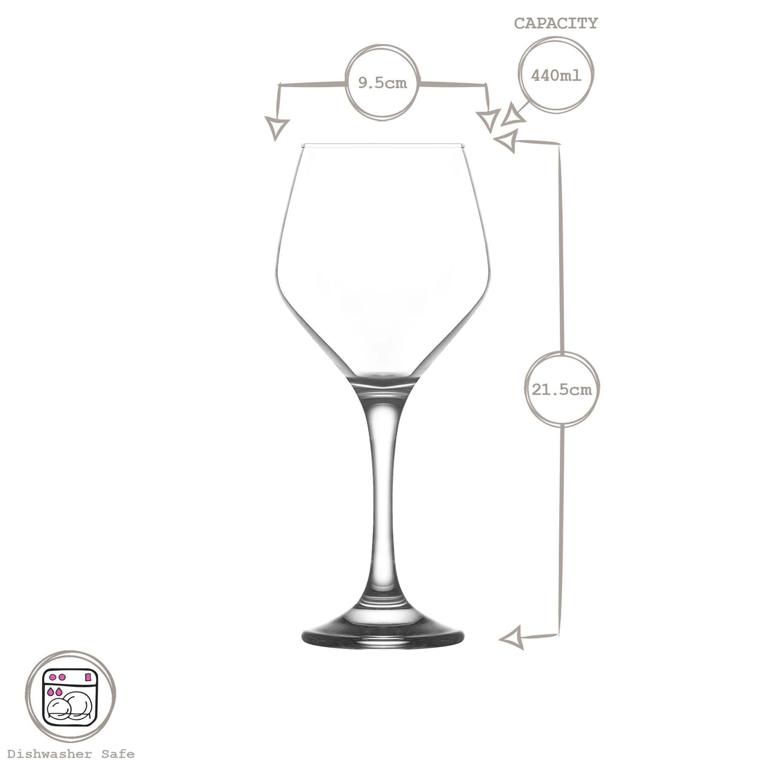 440ml Ella Red Wine Glass