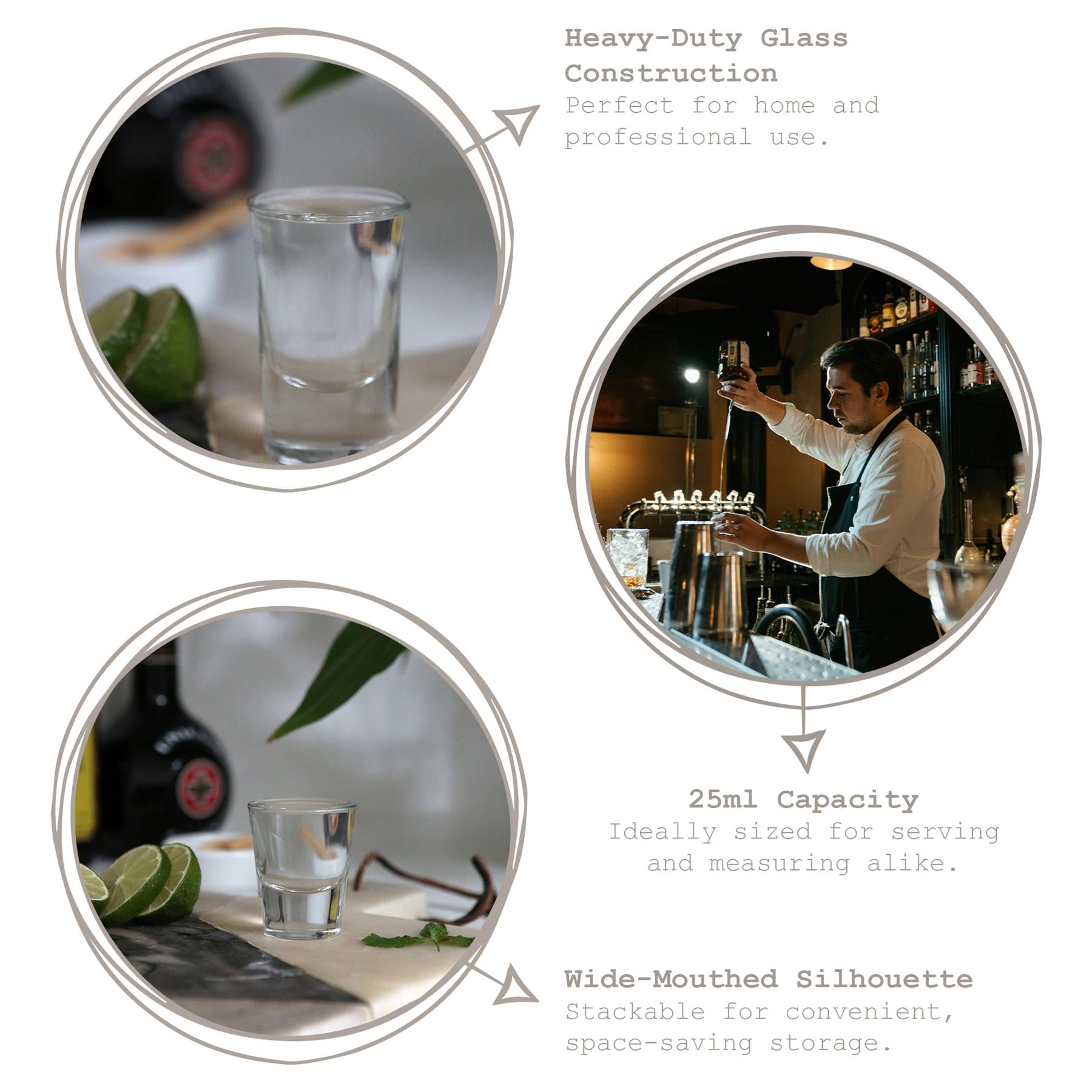 25ml Tall Shot Glass