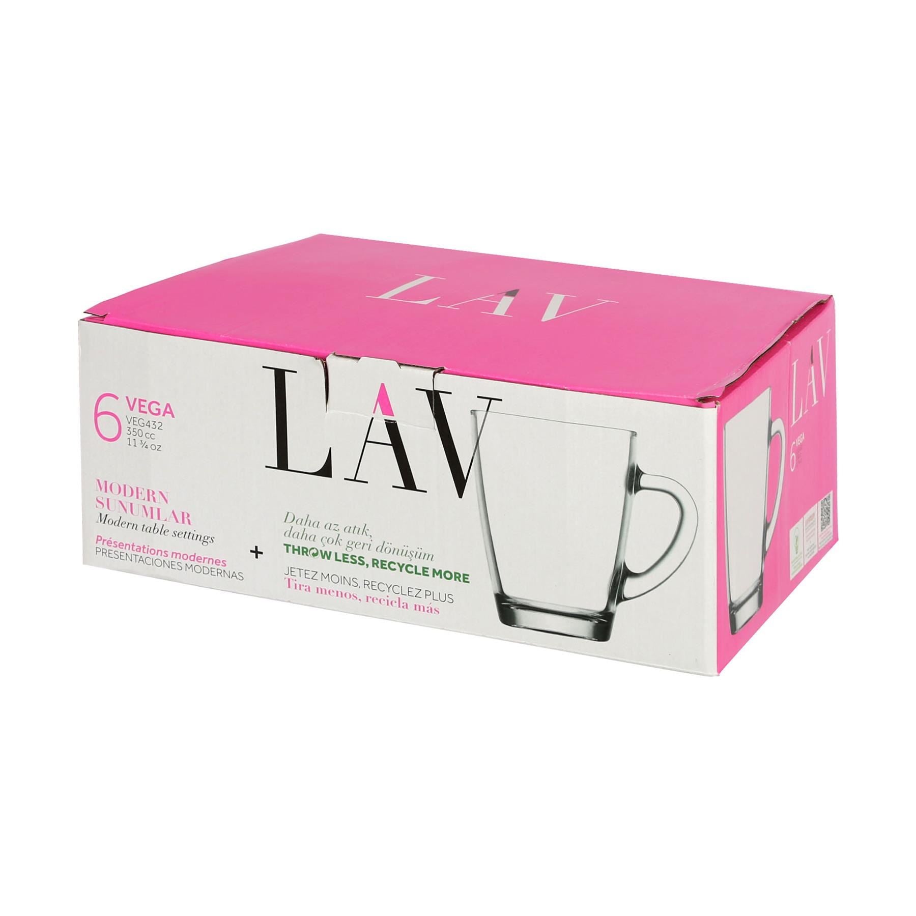 350ml Vega Glass Coffee Cup