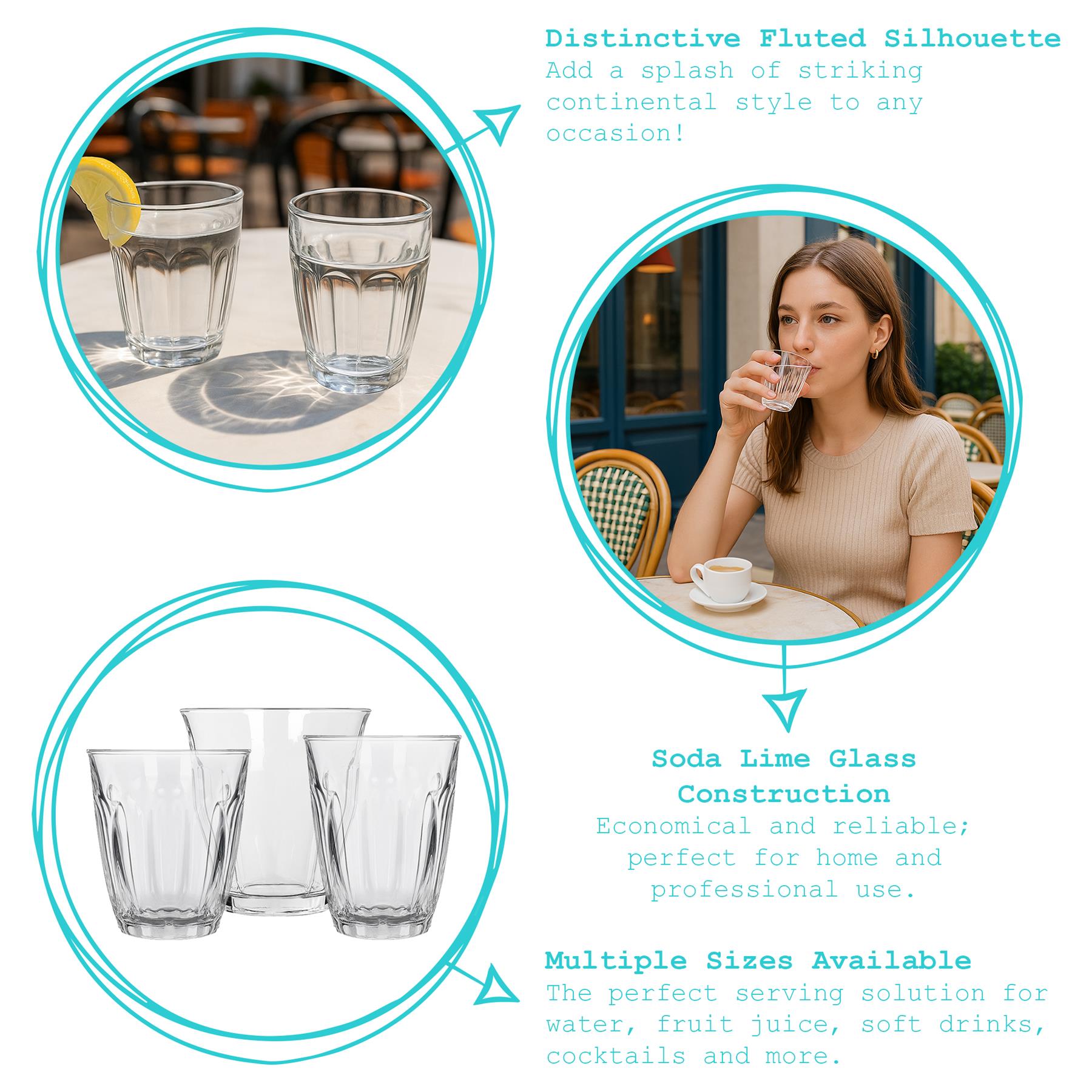 125ml Fluted Glass Tumbler