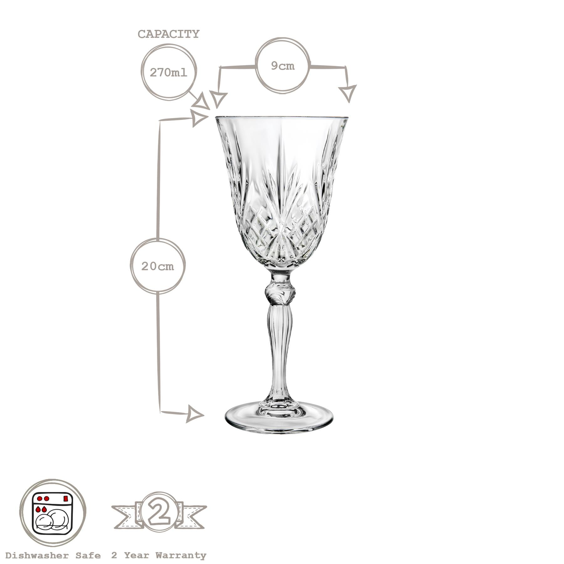 270ml Melodia Red Wine Glass