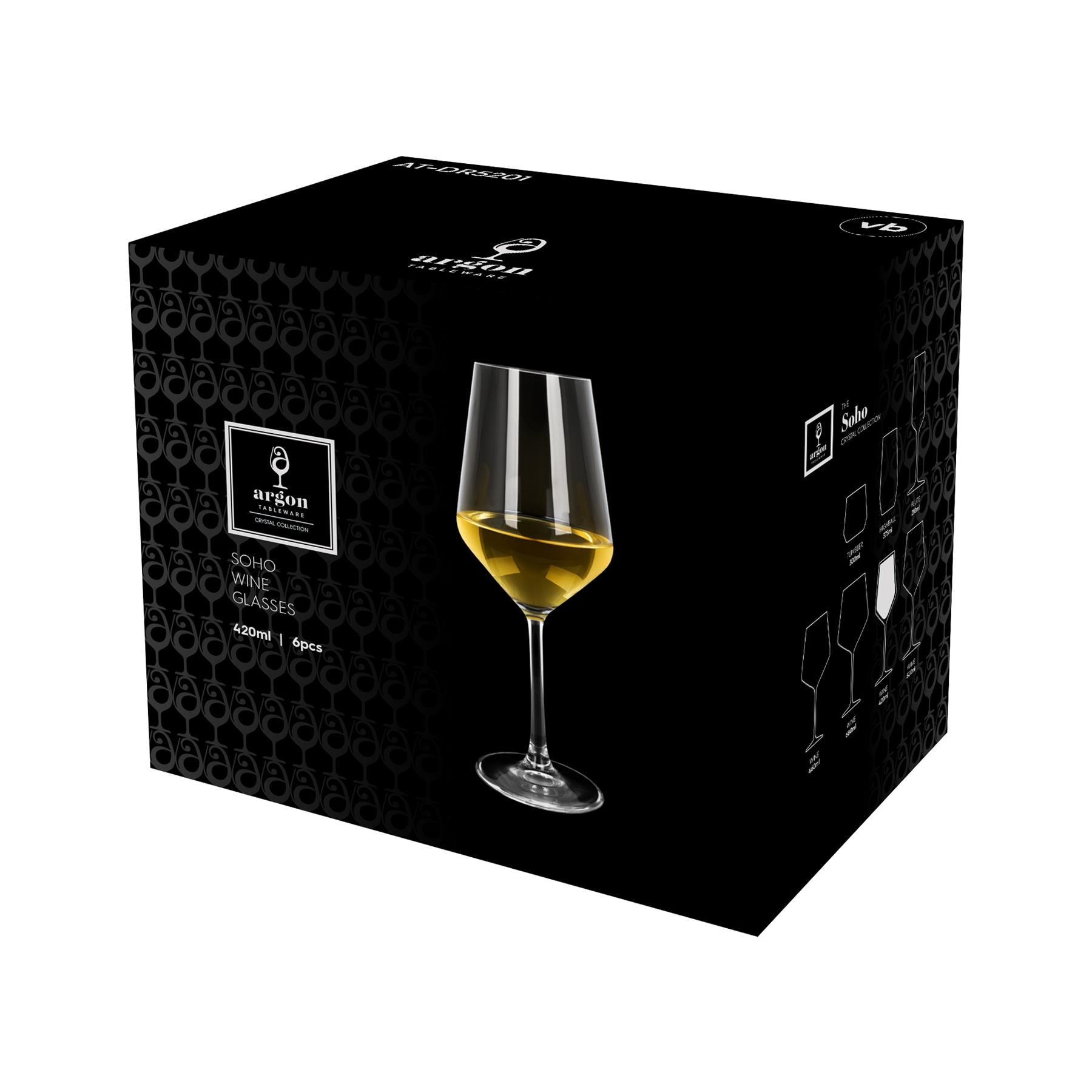 420ml Soho Crystal White Wine Glass