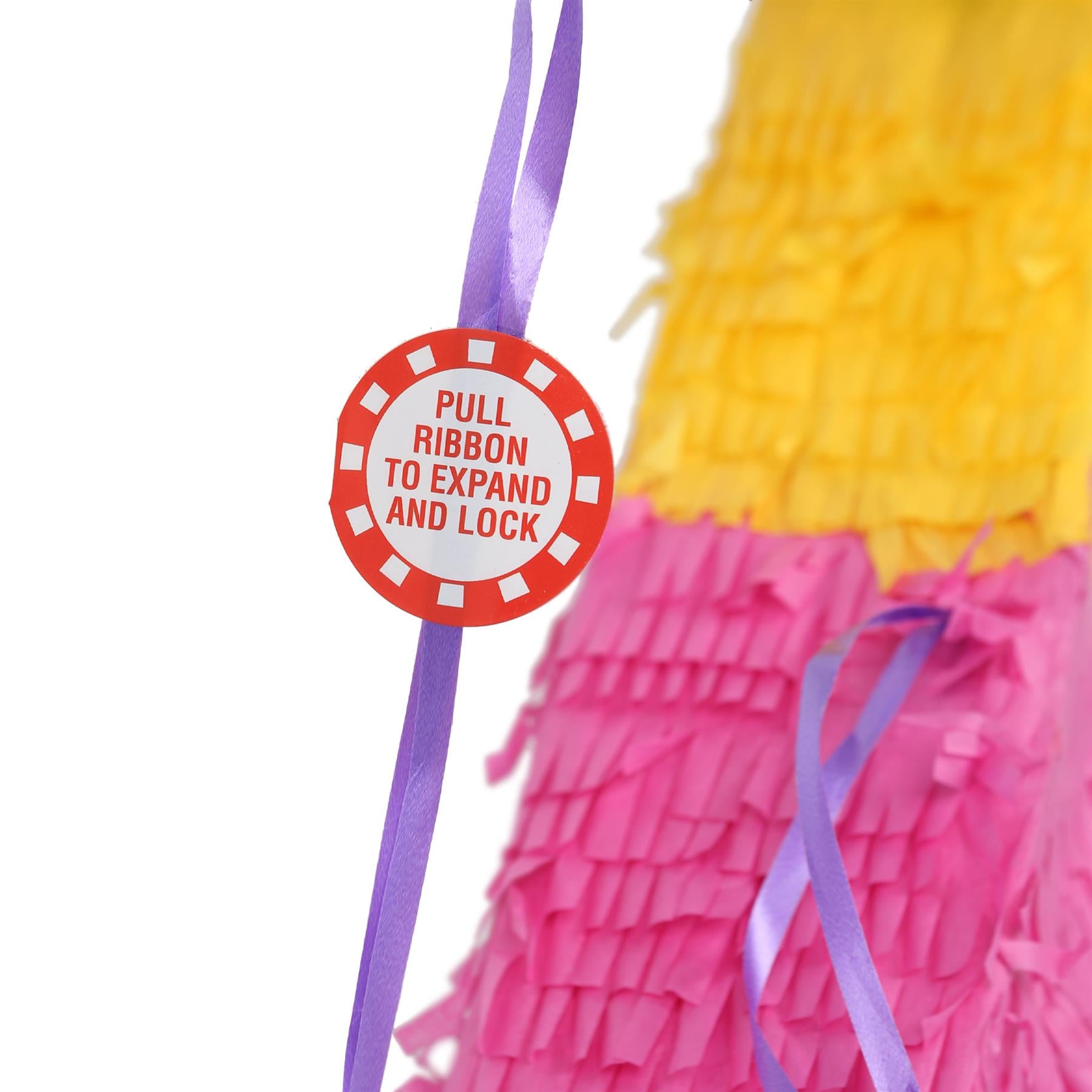Number 2 Pop-Out Pinata with Blindfold - 35cm x 7.5cm x 50cm