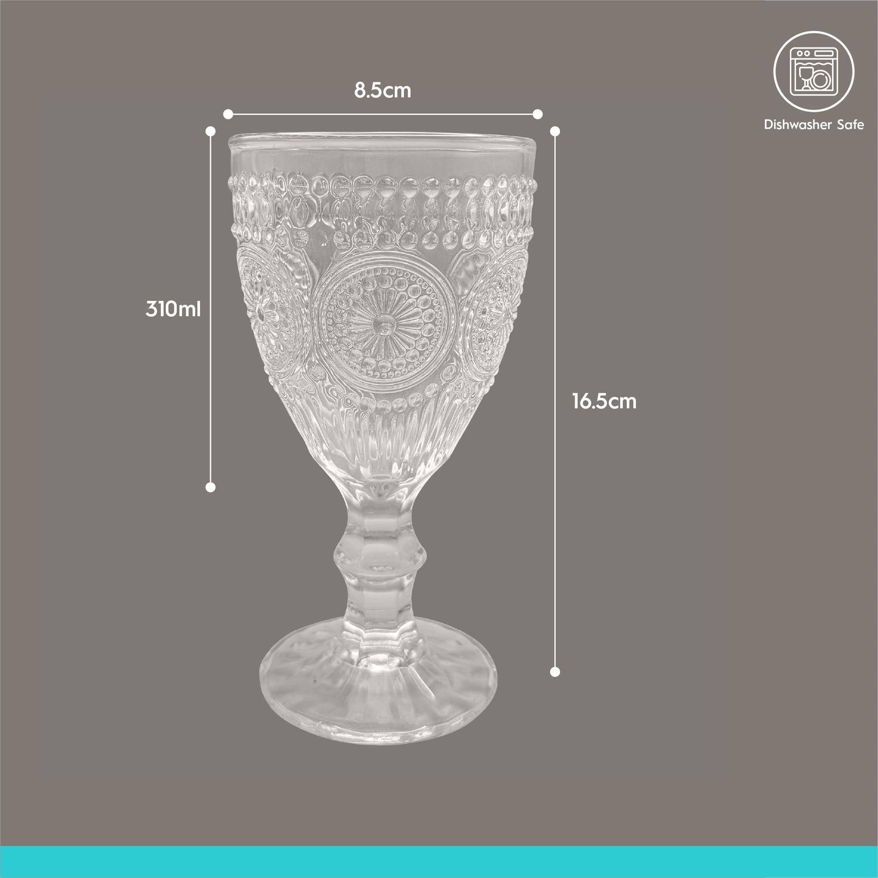 310ml Amore Ribbed Wine Glass