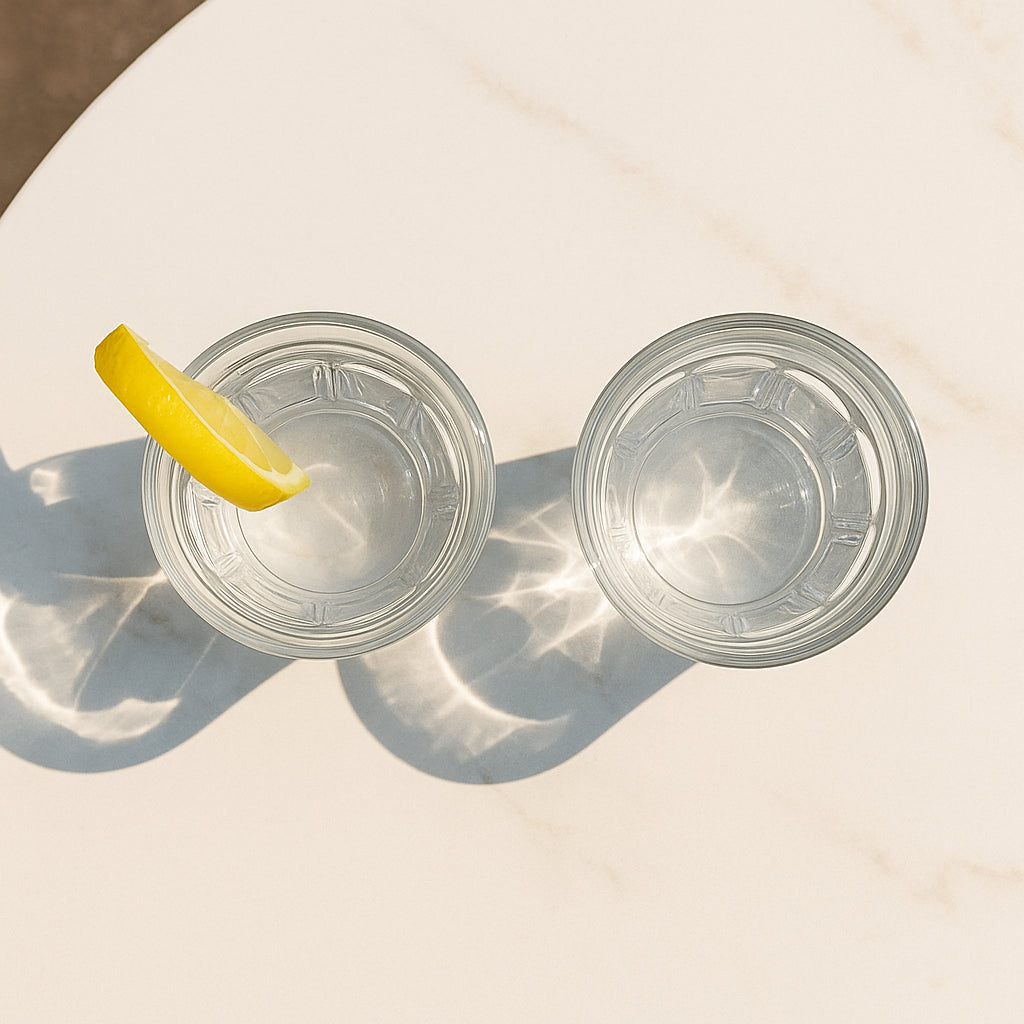 210ml Fluted Glass Tumbler