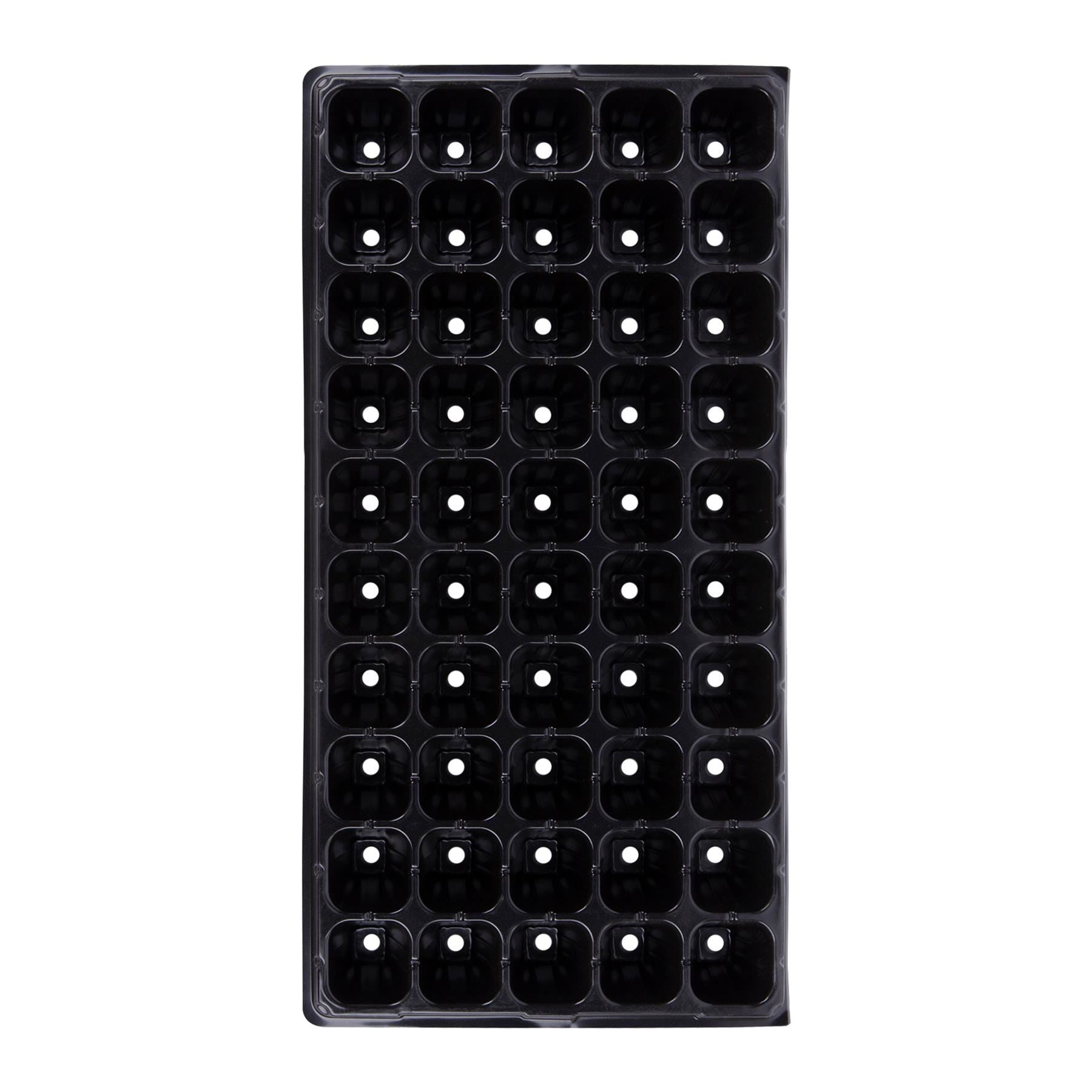 50pc Black Plastic Seed Starting Tray Set - By Green Blade