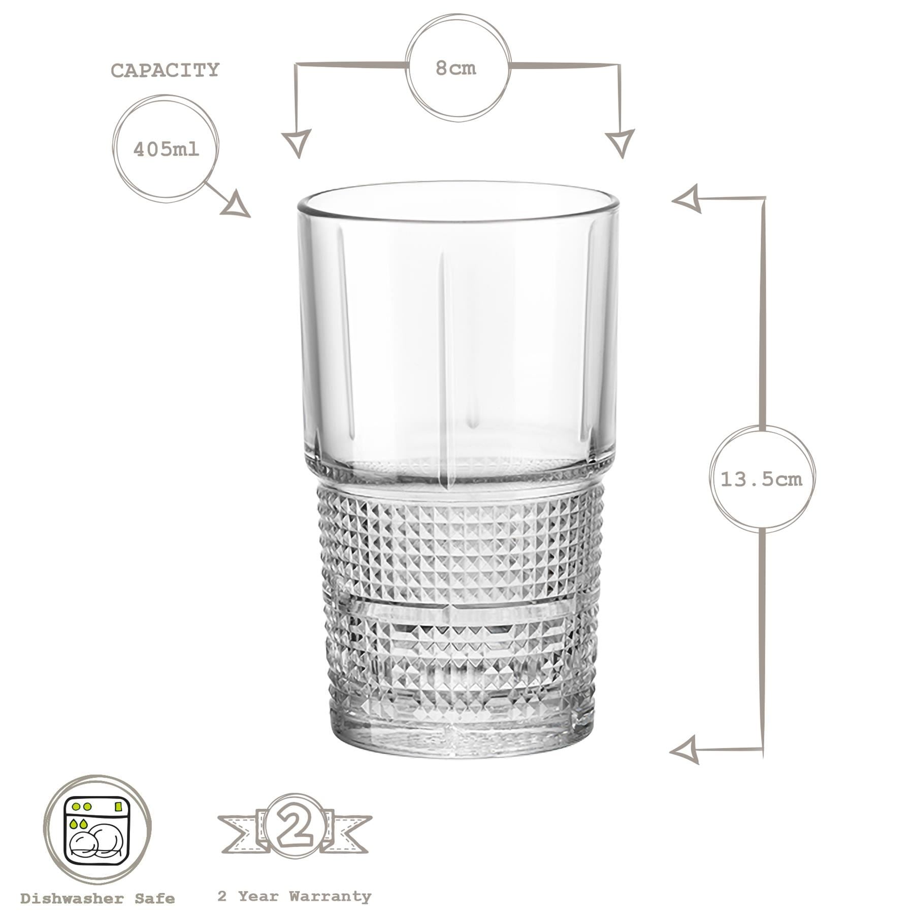 405ml Bartender Novecento Highball Glass