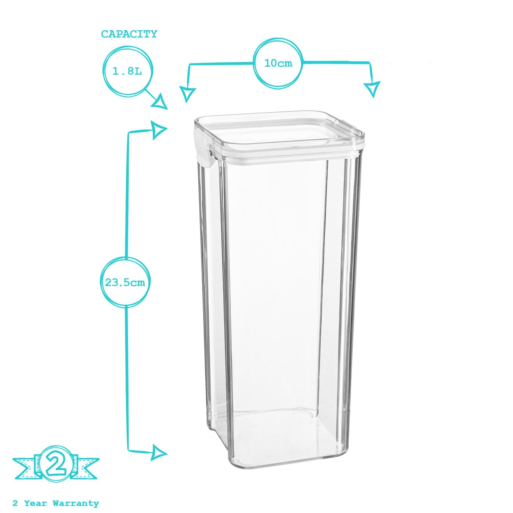 Food Storage Container - 1.8 Litre - White
