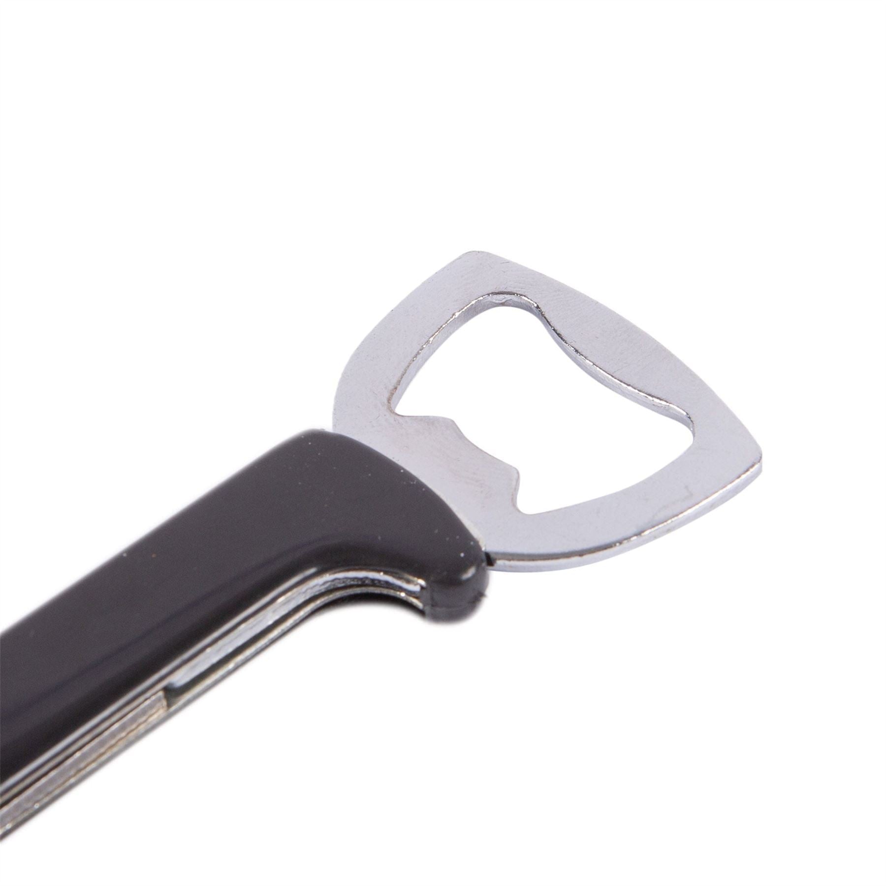 Black 3-in-1 Metal Corkscrew & Bottle Opener