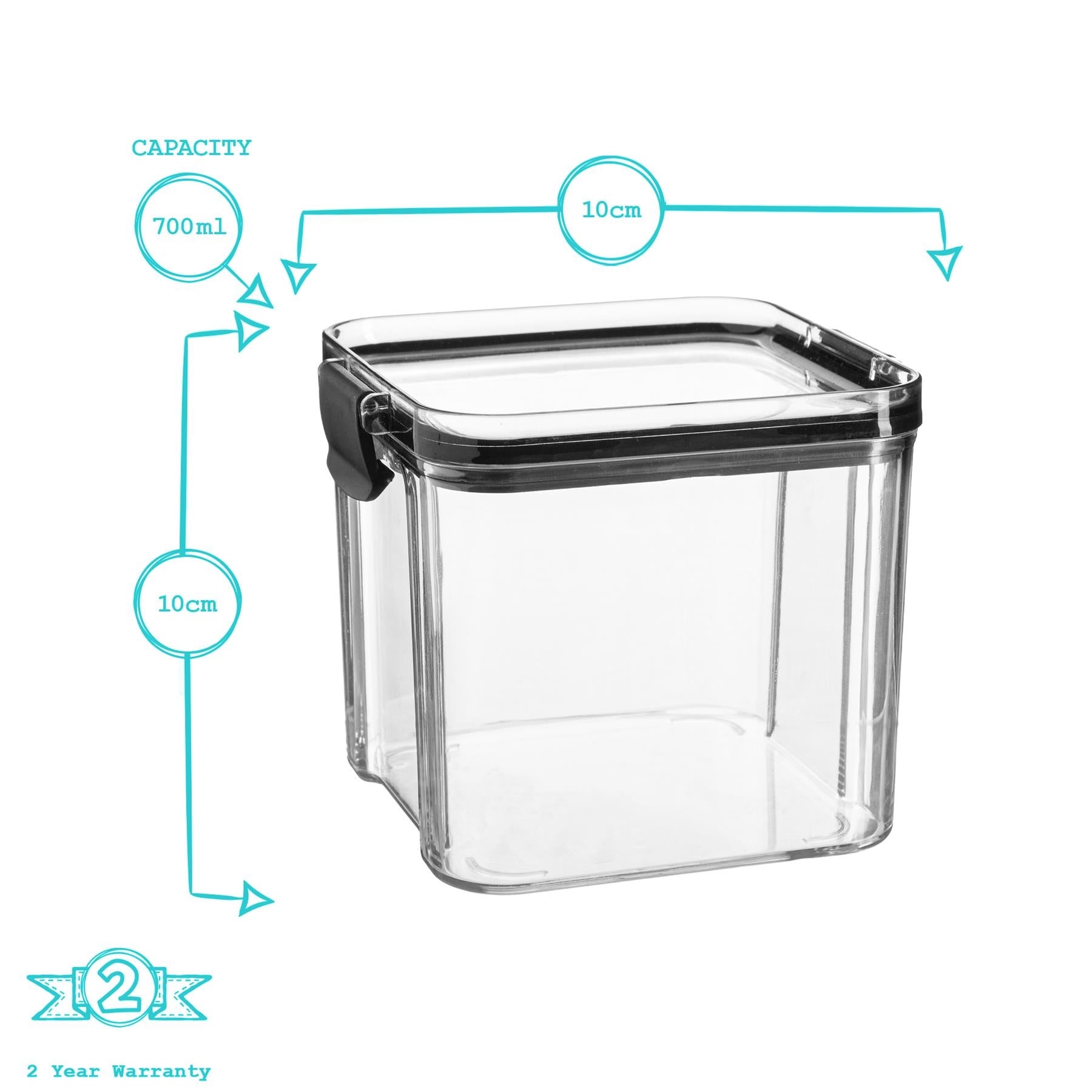 Food Storage Container - 700ml - Black