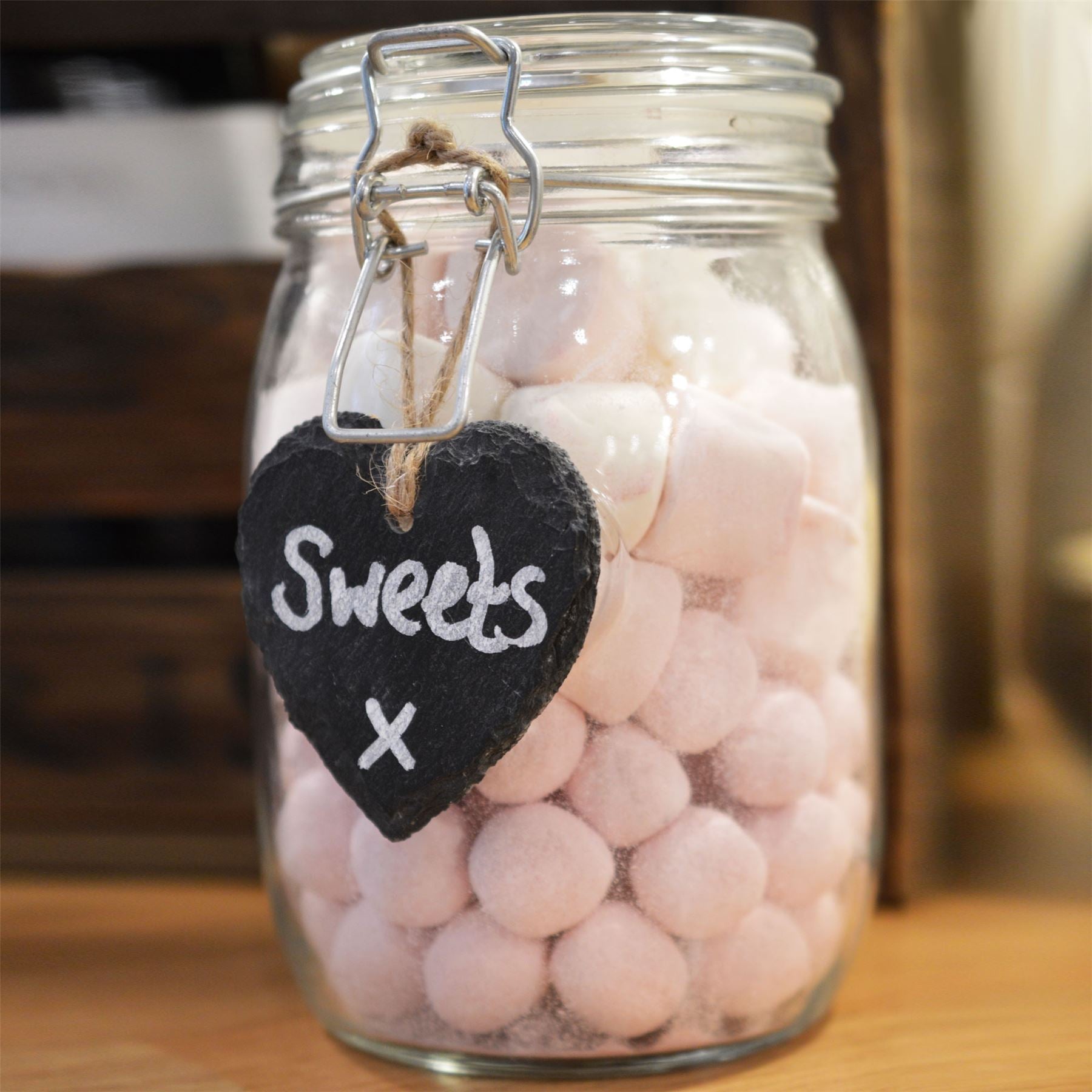 Slate Heart Hanging Tag