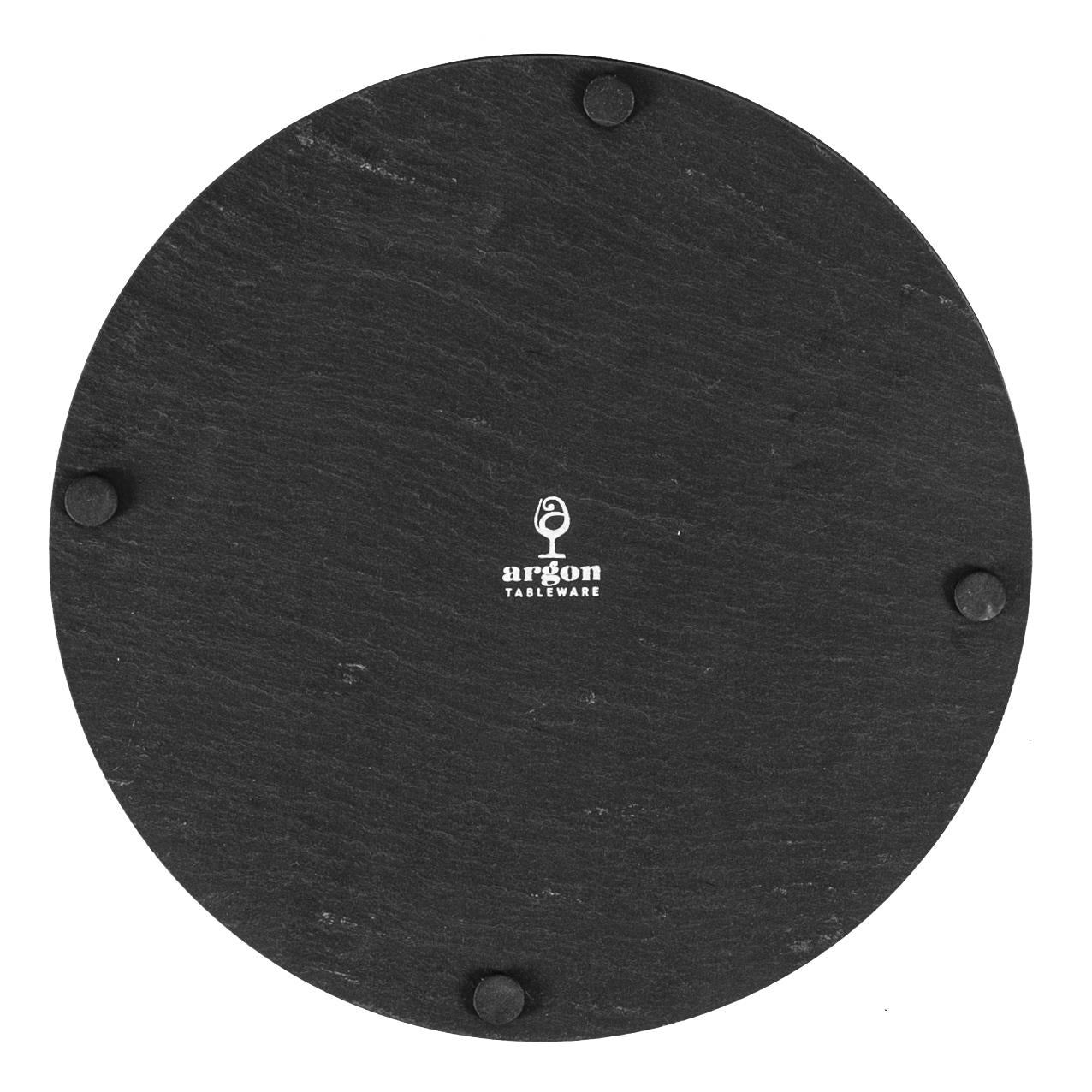Linea Round Slate Coaster - 10cm