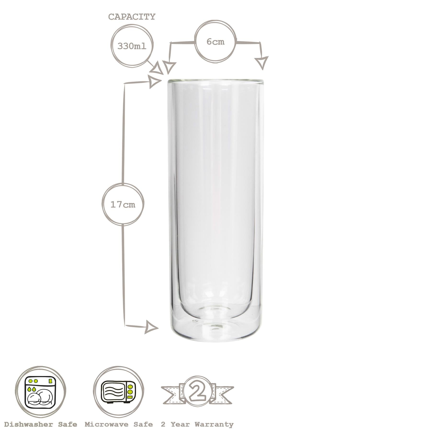 330ml Double-Walled Highball Glass