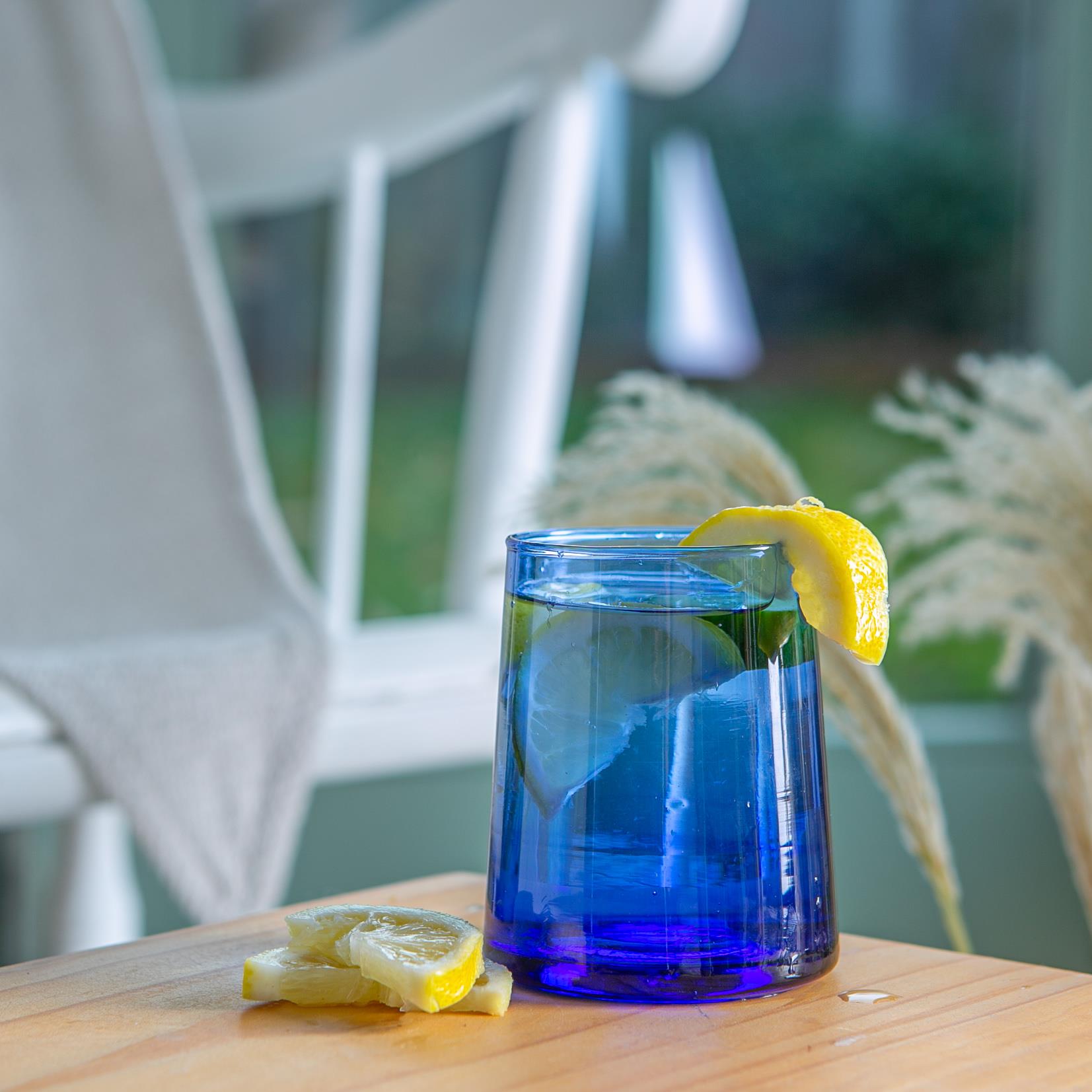Merzouga Recycled Tumbler Glass - 260ml - Blue