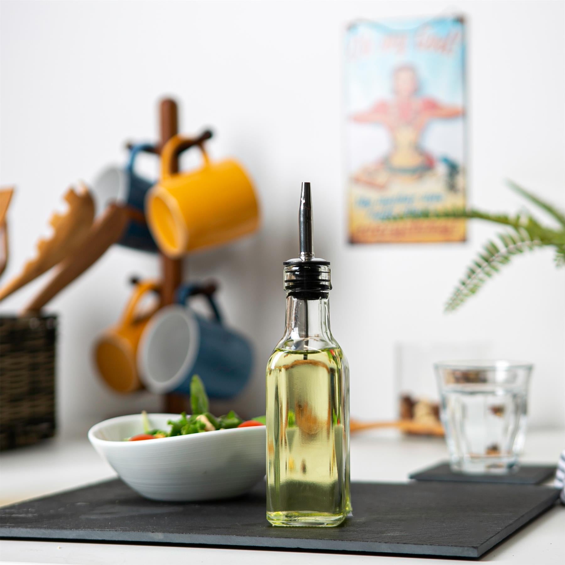 Replacement Olive Oil Bottle Pourer - Chrome