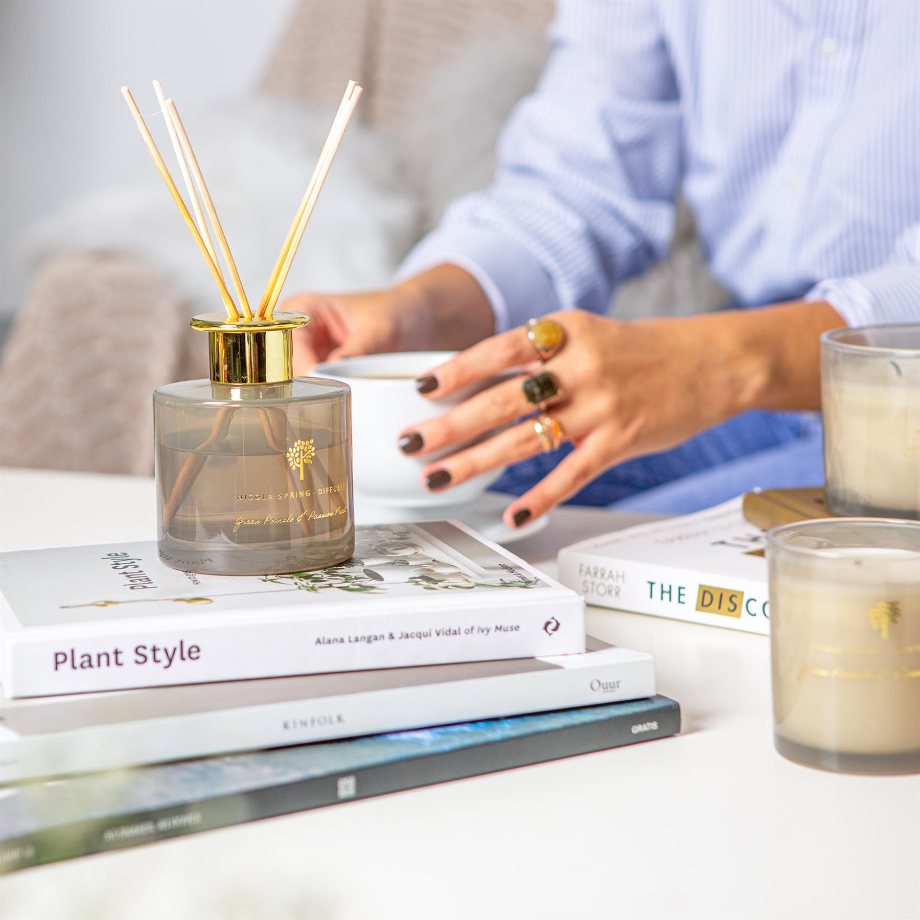 200ml Green Pomelo & Passion Fruit Glass Reed Diffuser