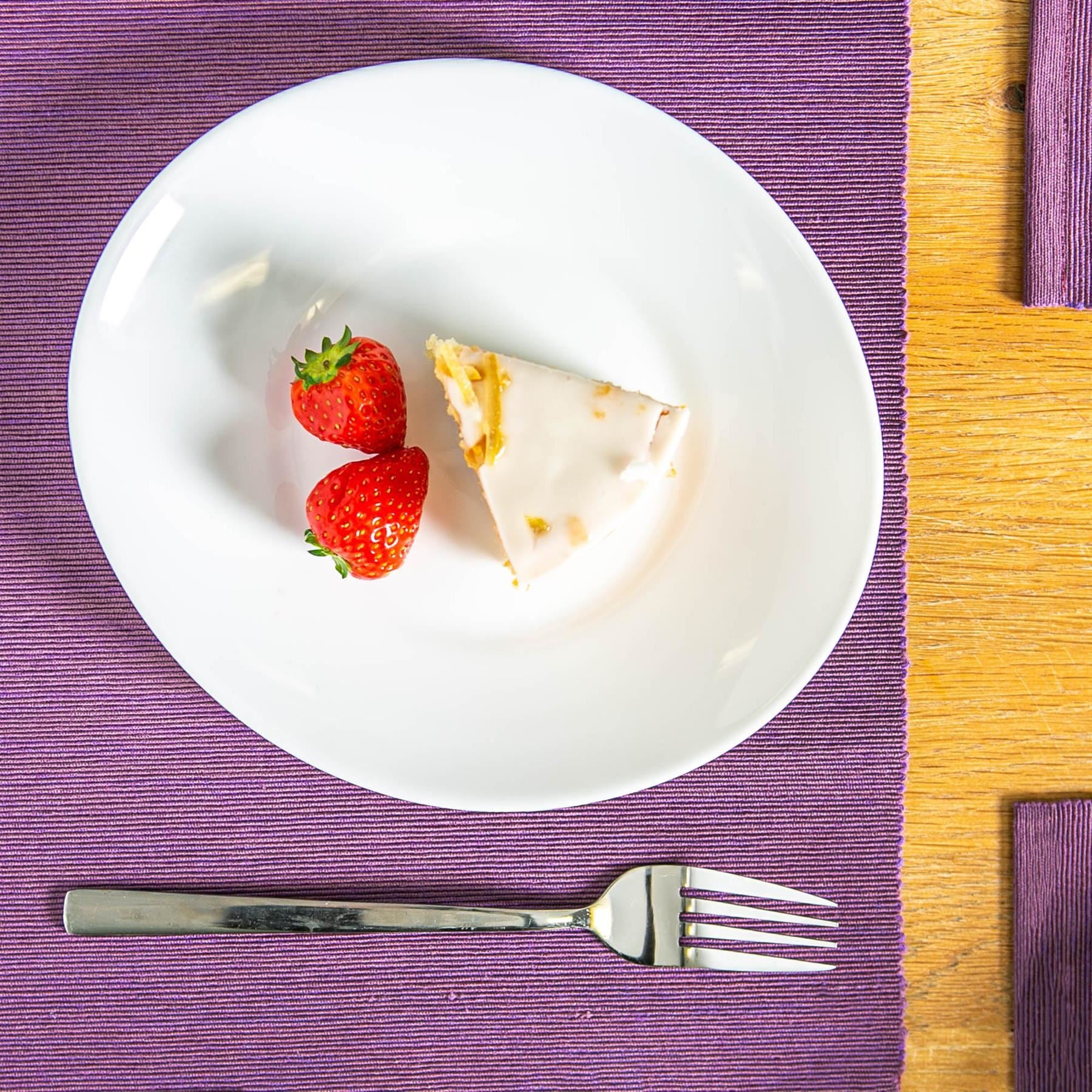 White 27cm x 24cm Prometeo Oval Glass Dinner Plate