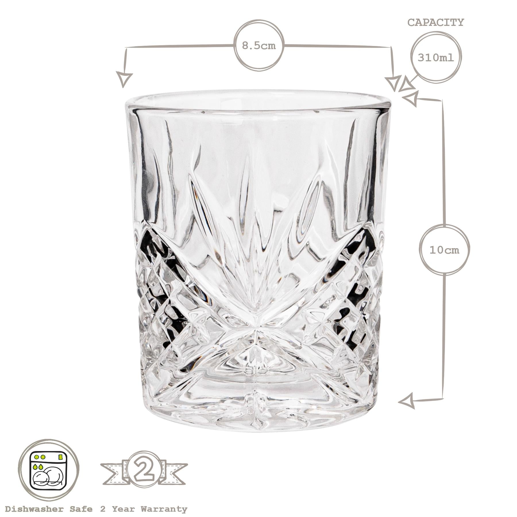 310ml Classic Whisky Glass