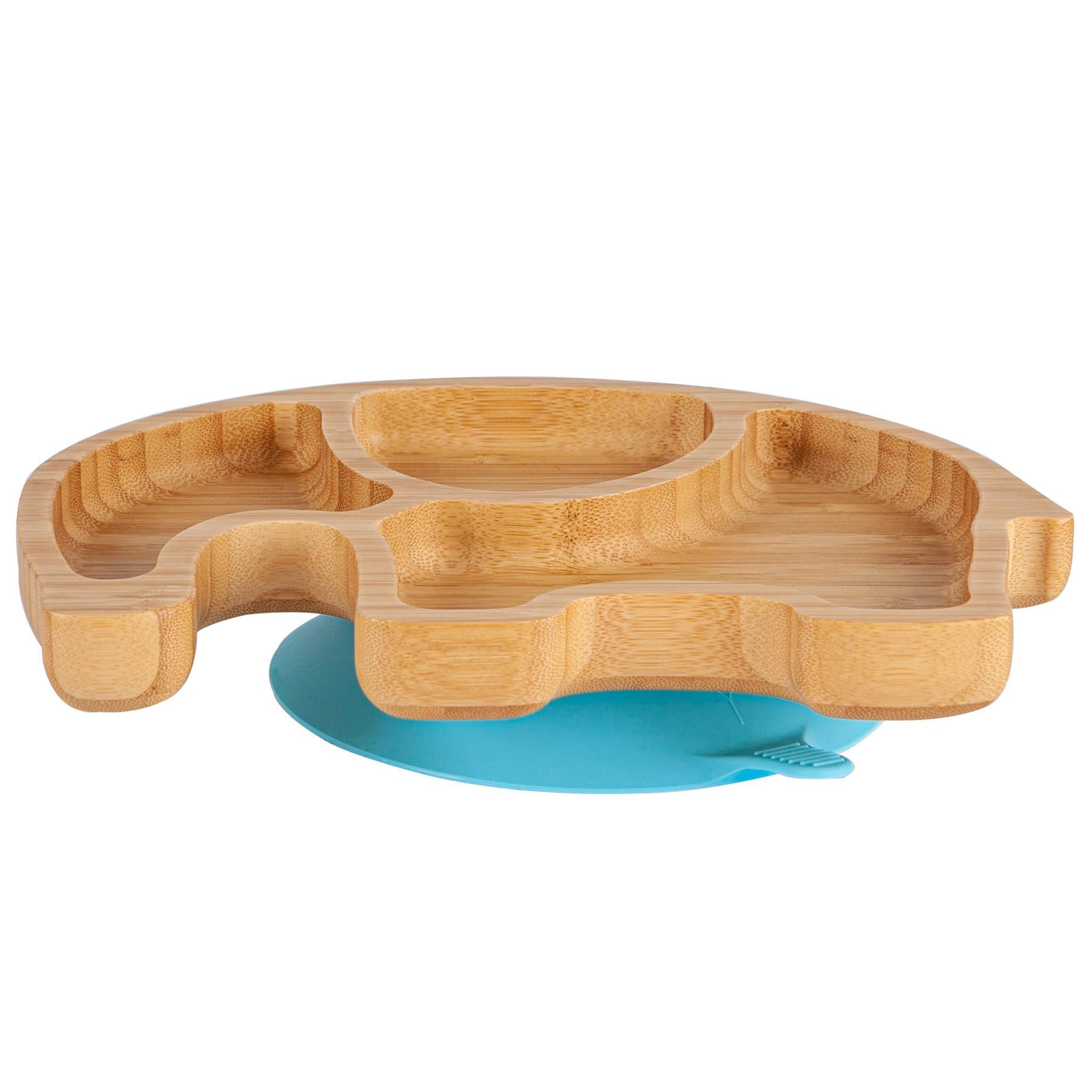 Bamboo Kids Elephant Suction Plate - Blue