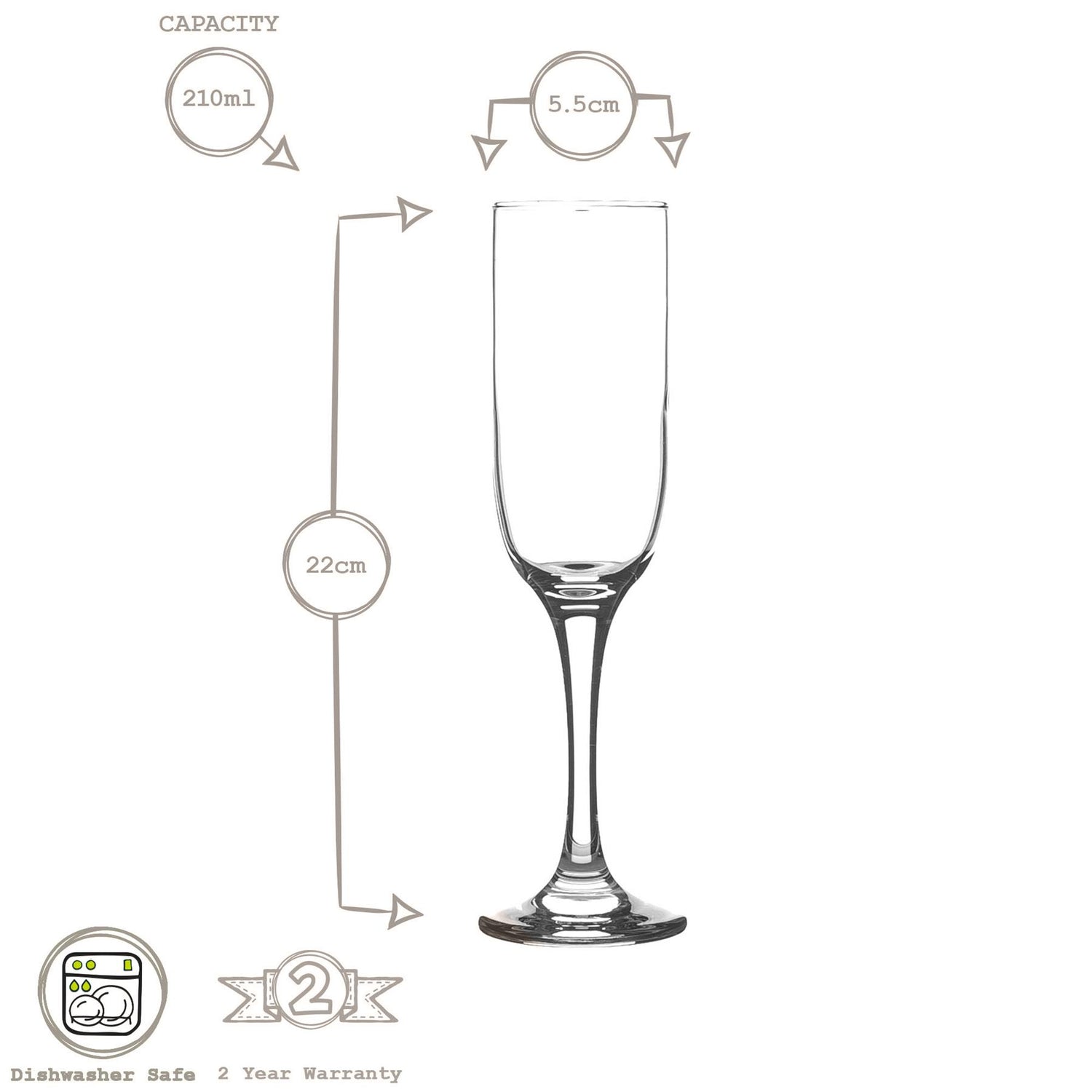 Tokyo Champagne Glass - 210ml