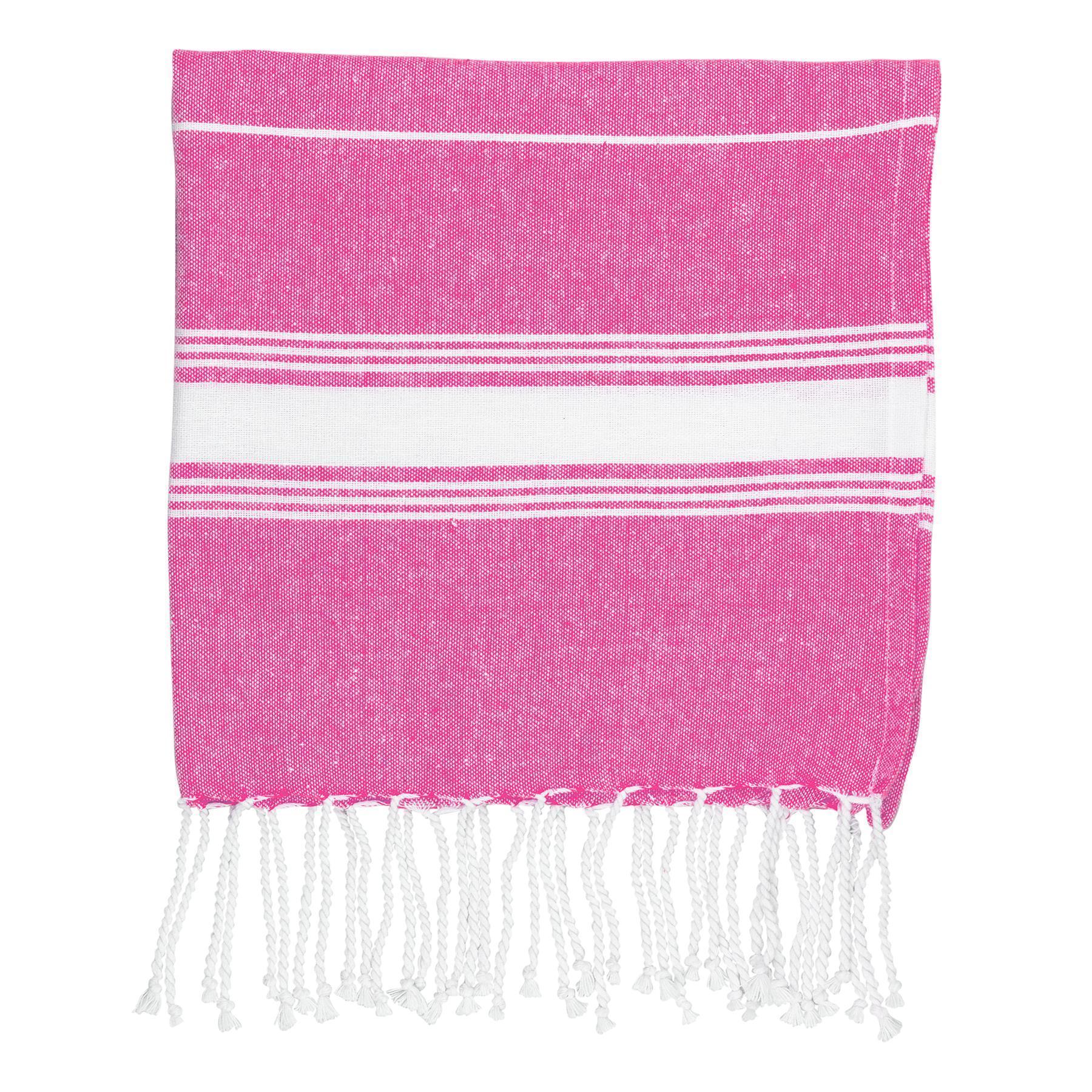 Small Turkish Beach Towel - Pink