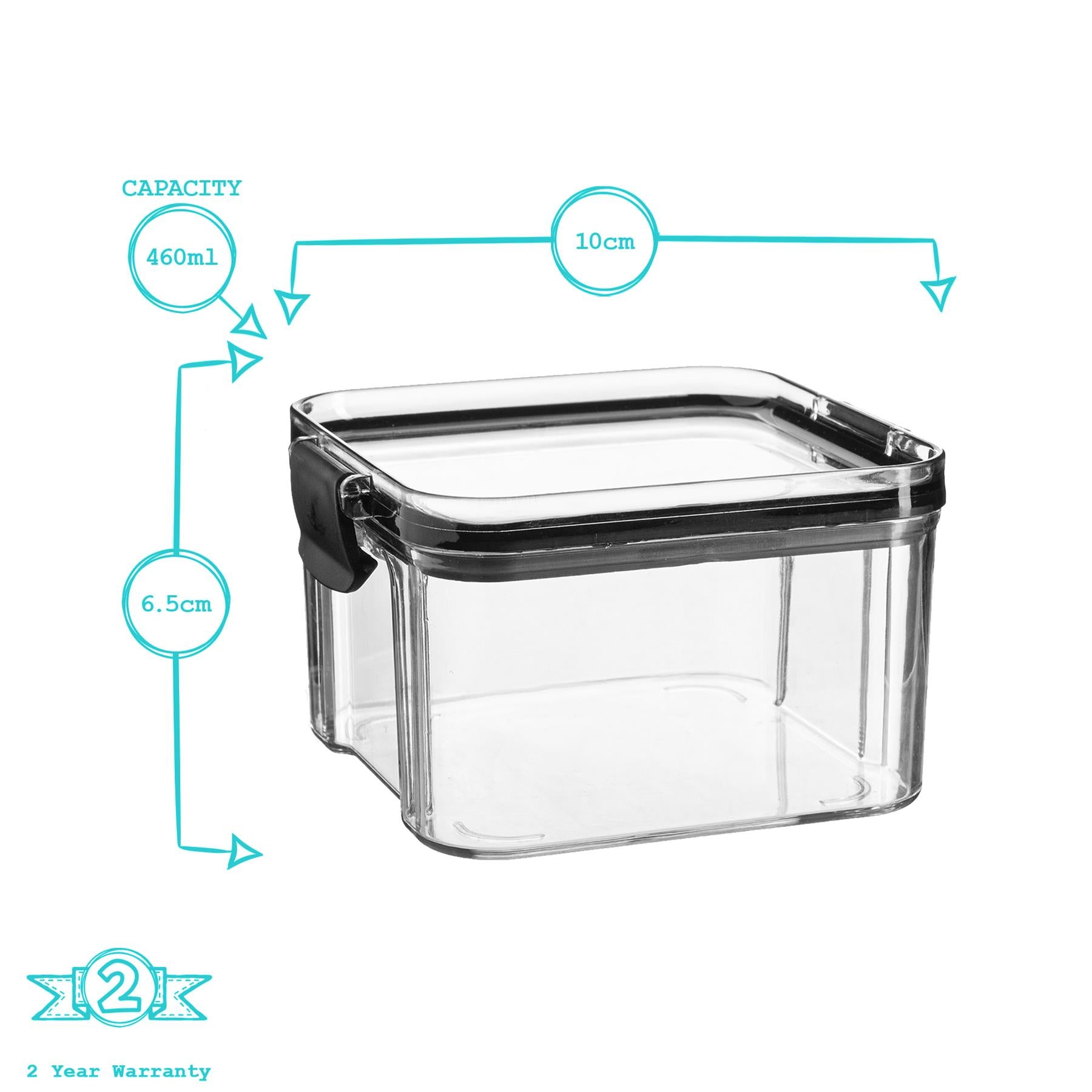 Food Storage Container - 460ml - Black