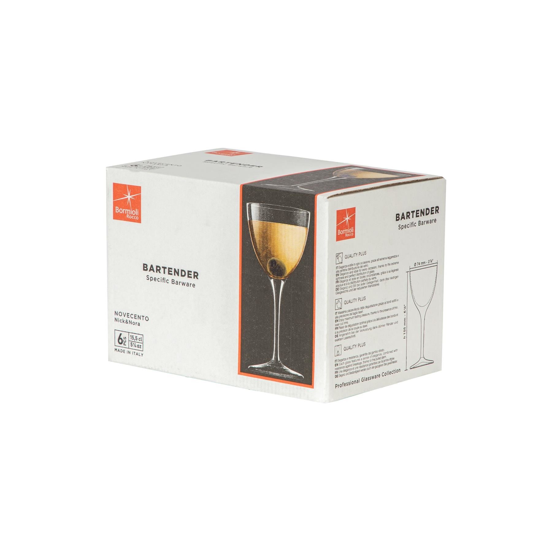 155ml Bartender Novecento Nick & Nora Glass