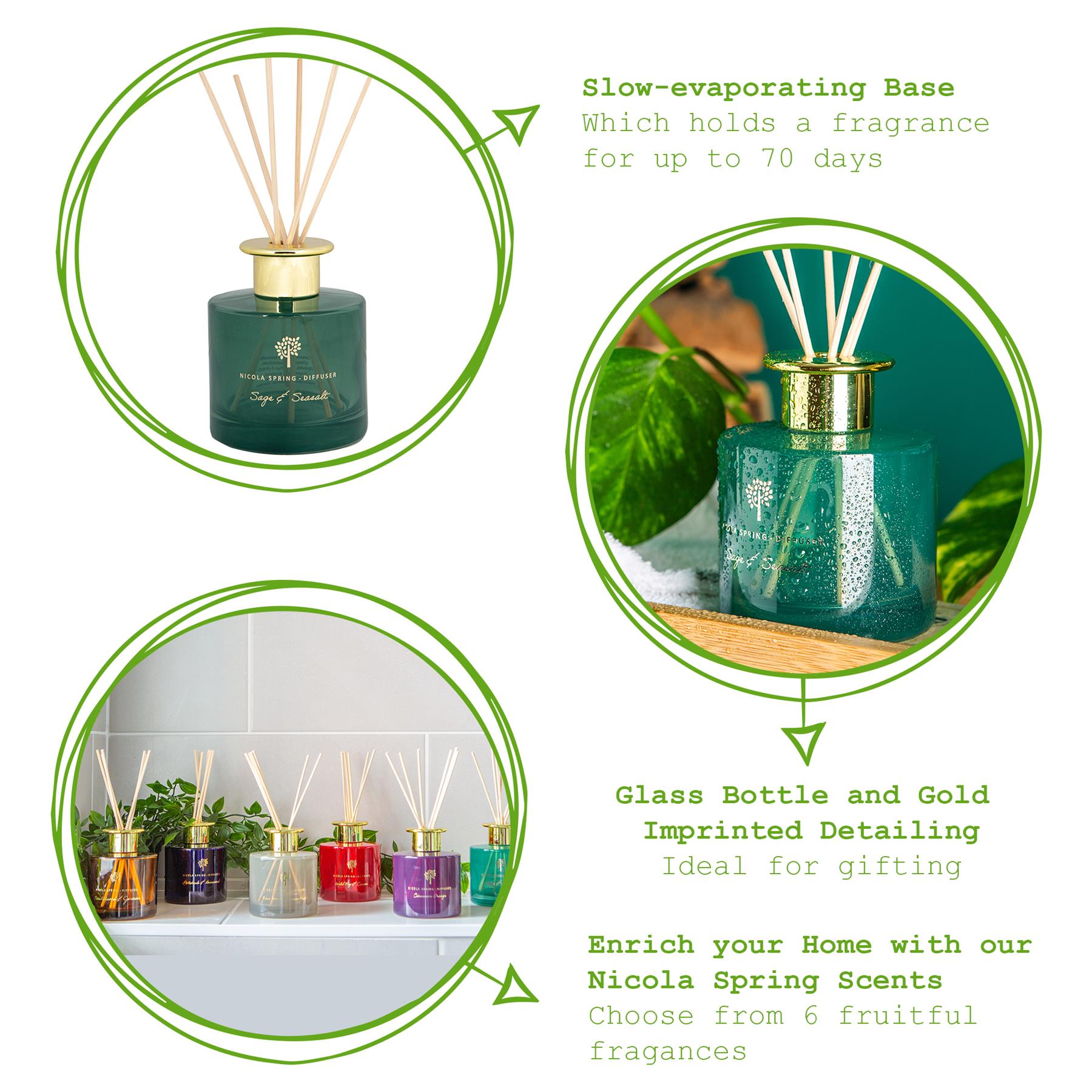 200ml Wild Sage & Seasalt Glass Reed Diffuser