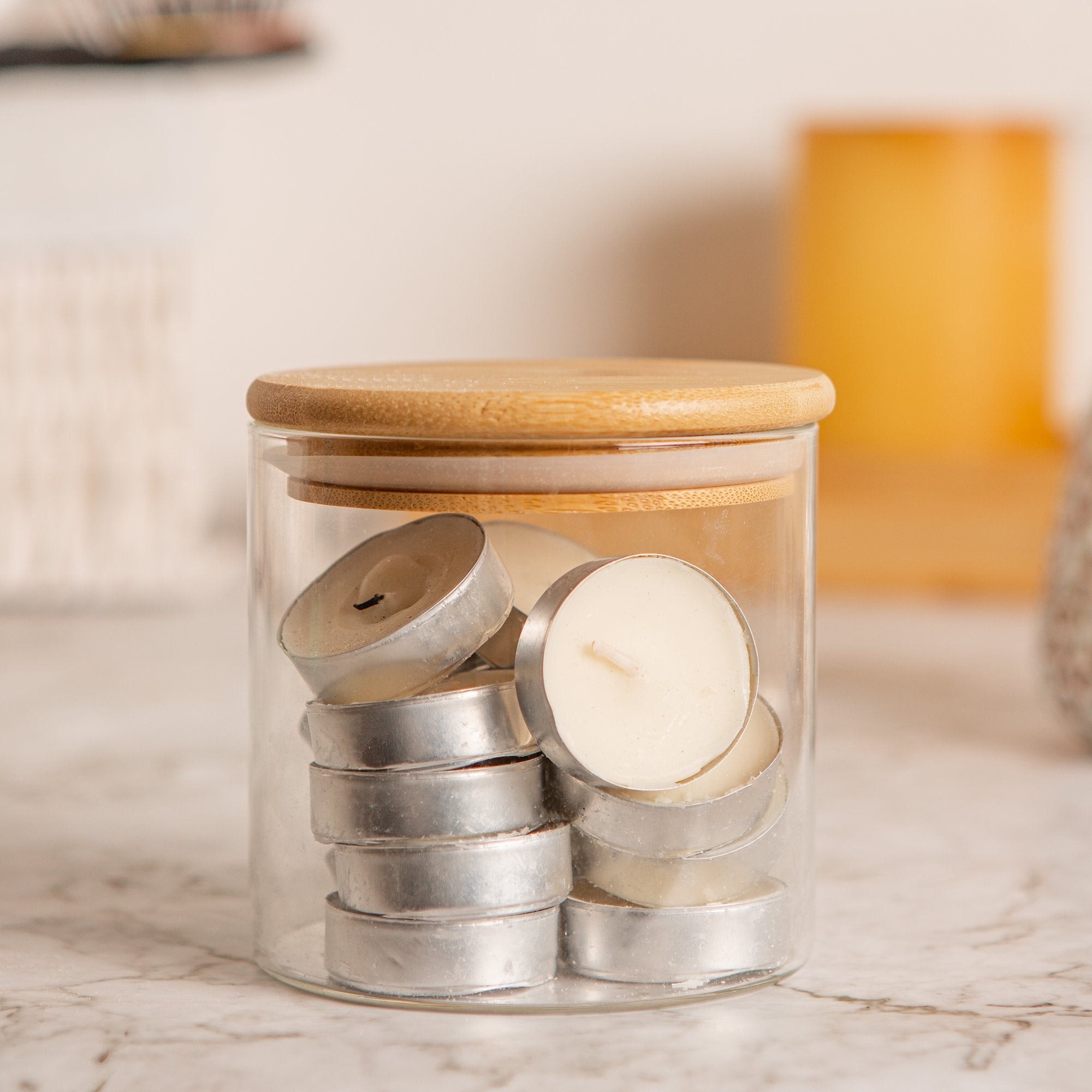 Plain Wood Scandi Storage Jar Lid - 10cm