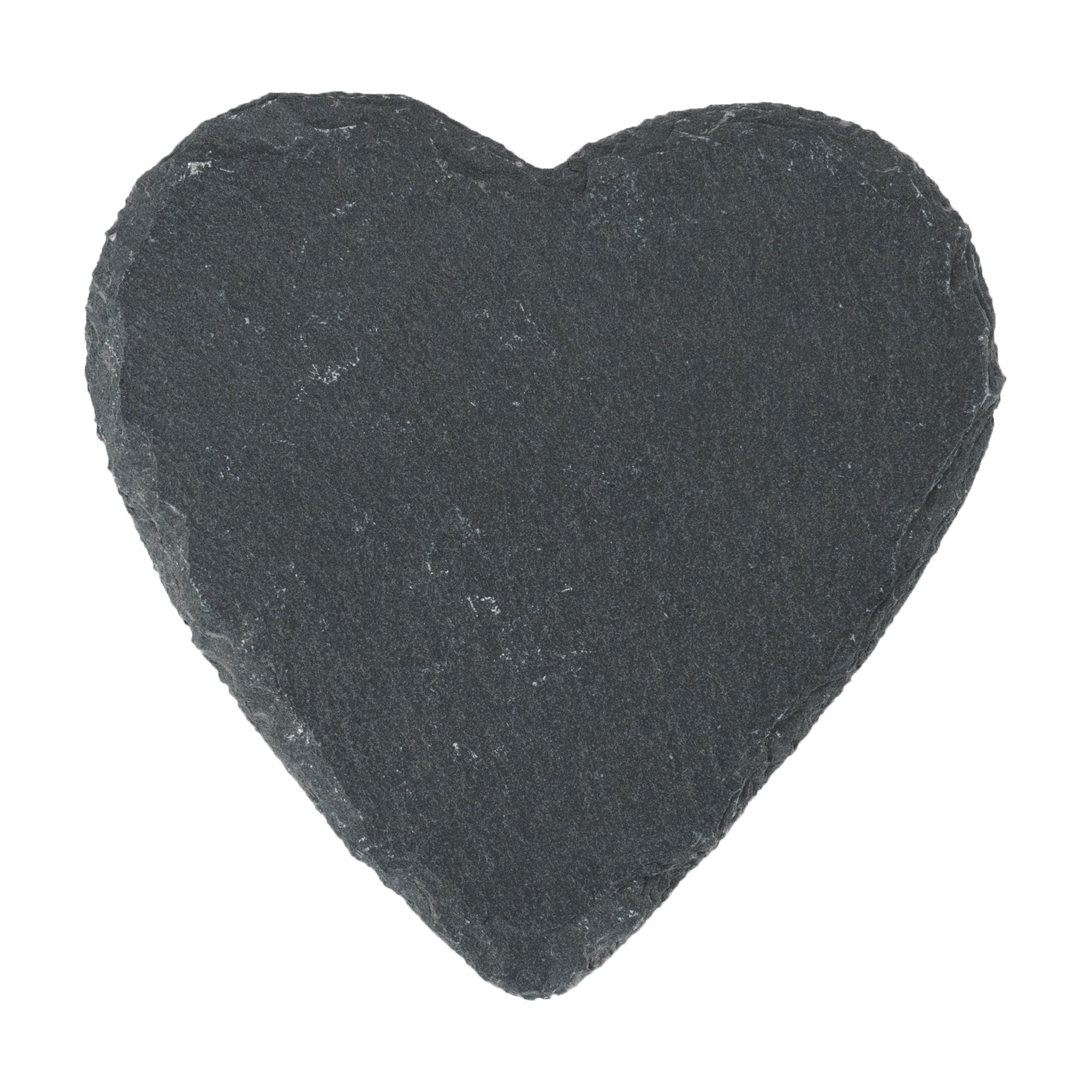 Argon Tableware Heart Natural Slate Coaster - 10cm