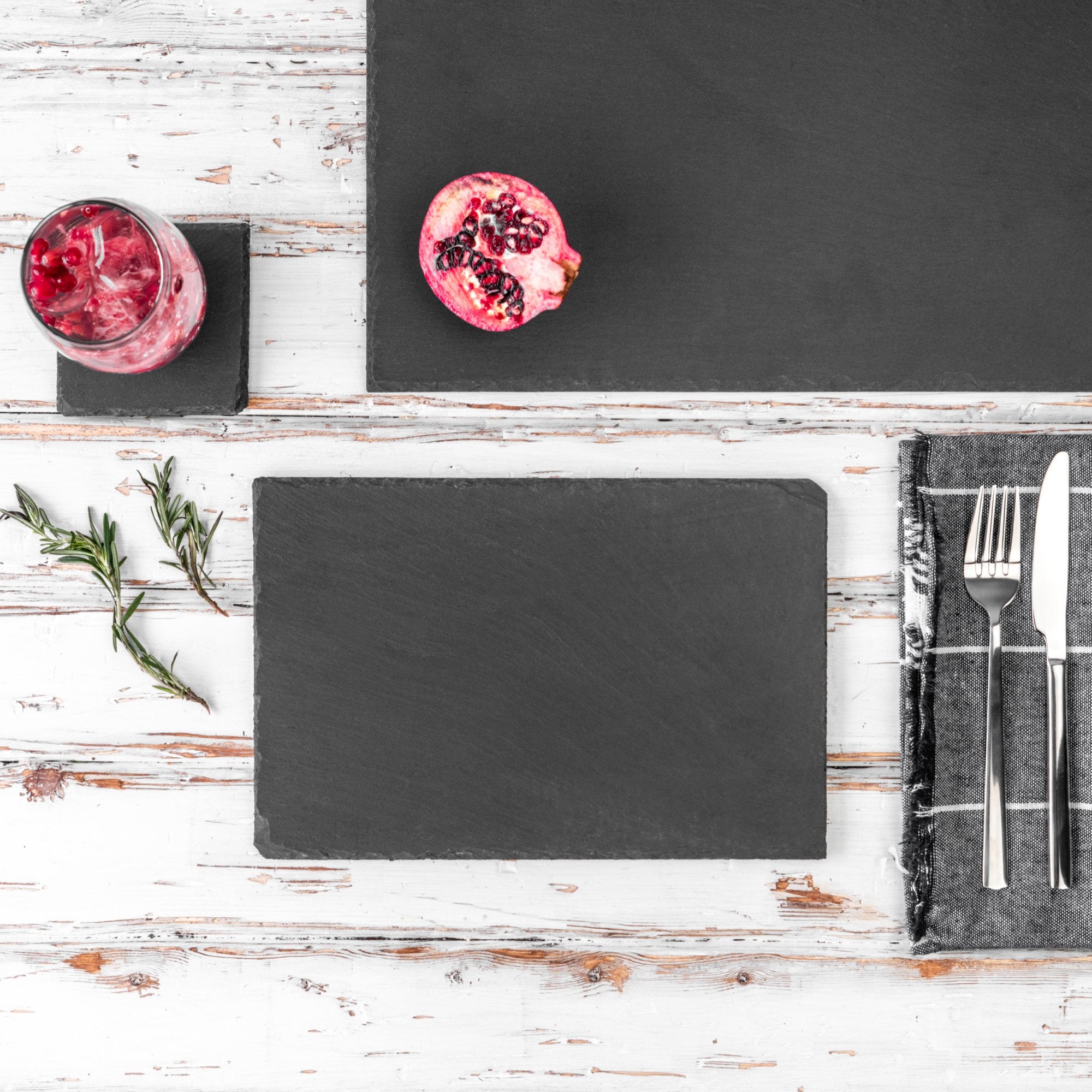 Rectangular Natural Slate Placemat - 30x20cm