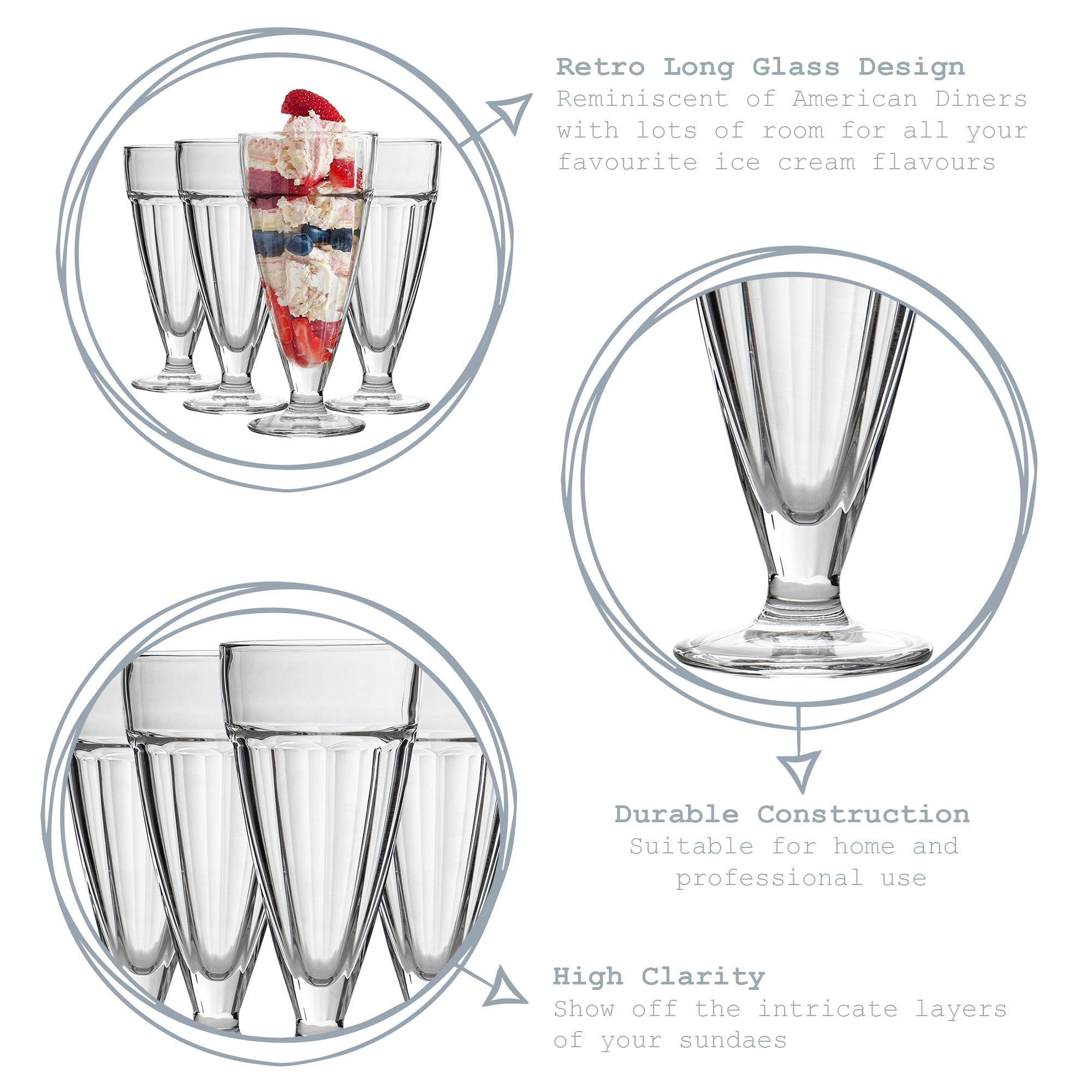 Knickerbocker Glory Dessert Glass - 350ml