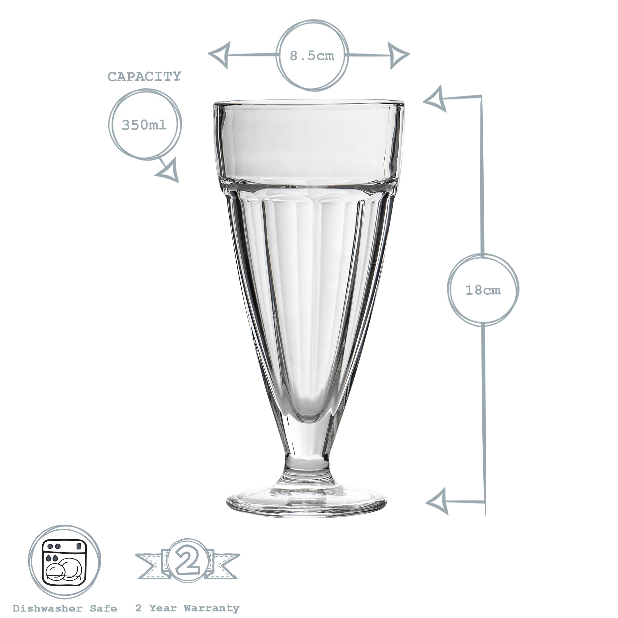 Knickerbocker Glory Dessert Glass - 350ml